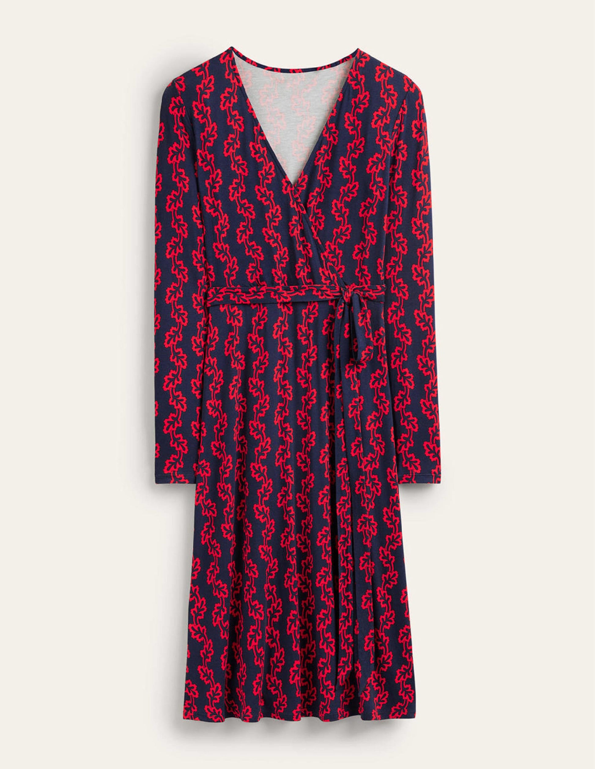 Nina Jersey Midi Dress-French Navy, Abstract Terrace-6