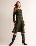 Camille Jersey Midi Dress-Black, Lily