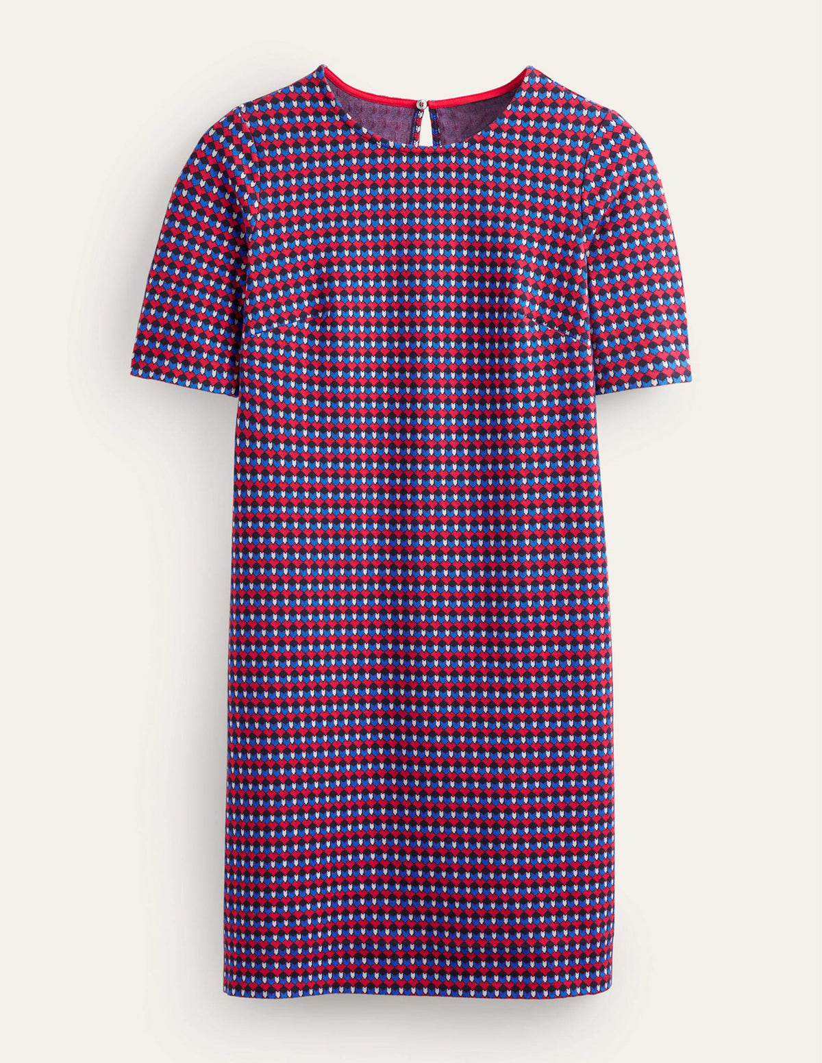 Ivy Jacquard Jersey Dress-Salsa, Terrace Geo - Image 5