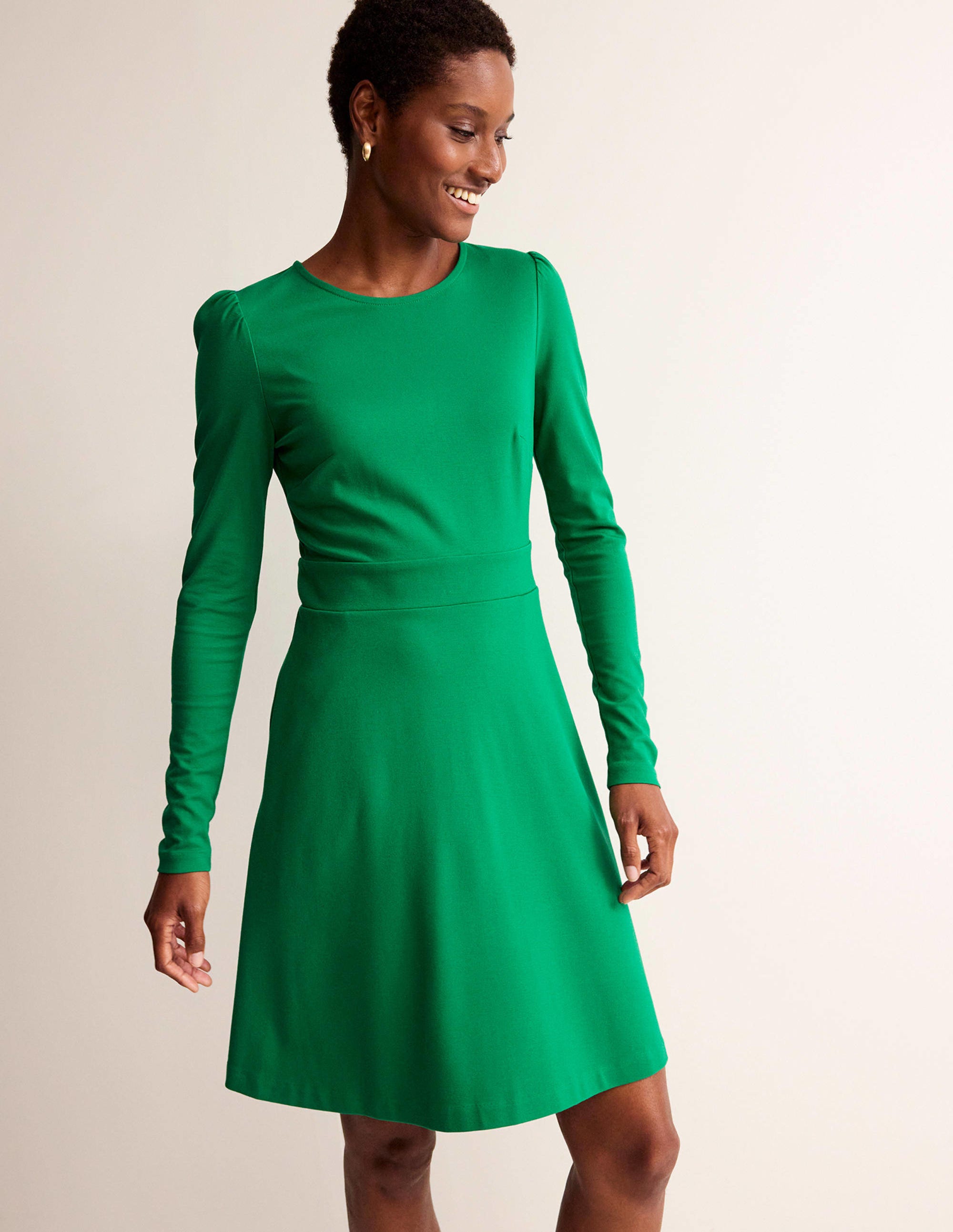 Sabrina Ponte Dress-Veridian Green - Image 4