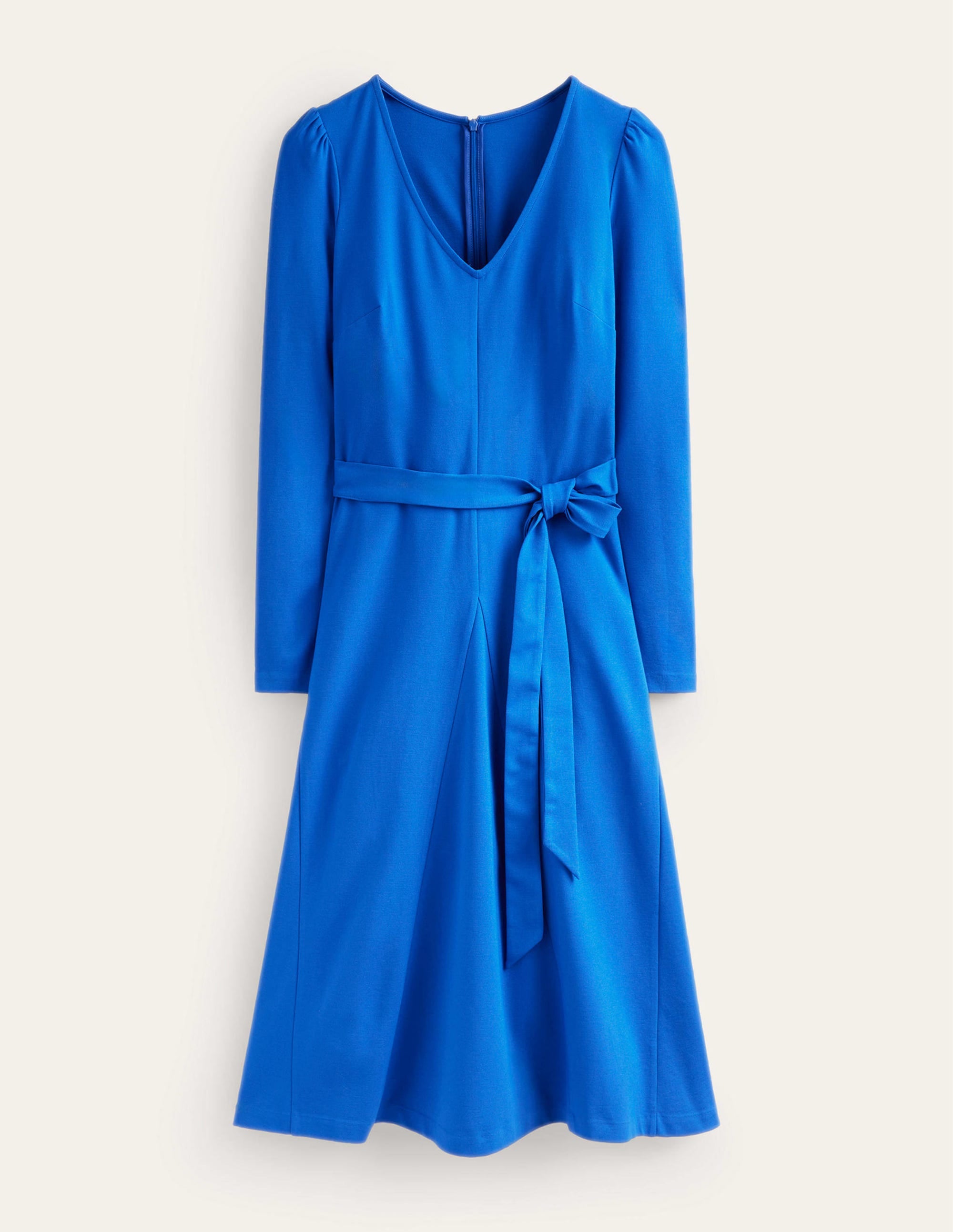 Bella Ponte V-Neck Midi Dress-Bright Blue - Image 6
