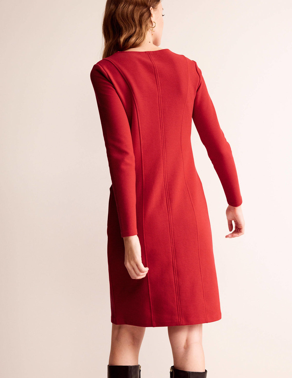 Ellen Ottoman Dress-Salsa - Image 3