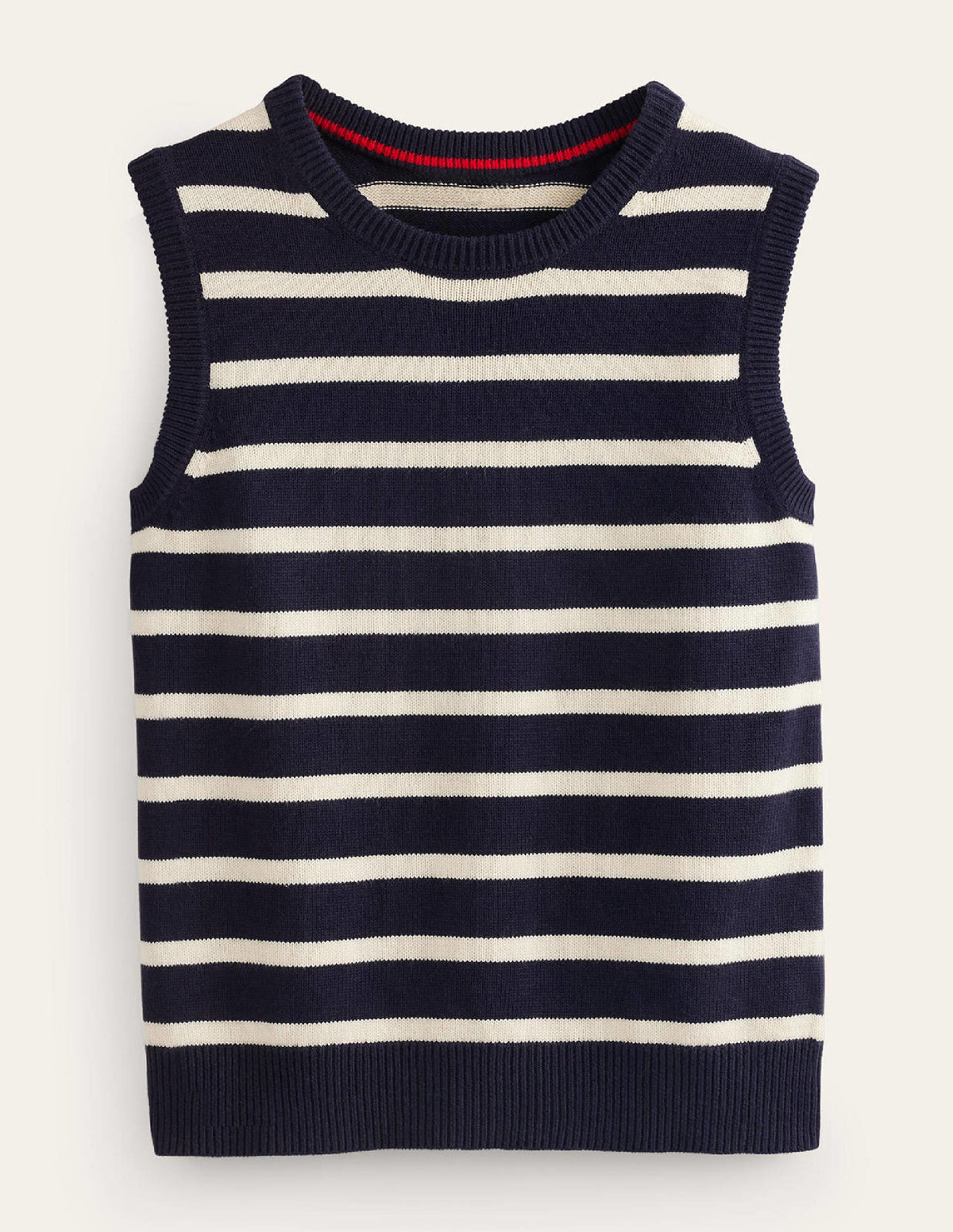 Fiona Sweater Vest-Navy and Ivory-7