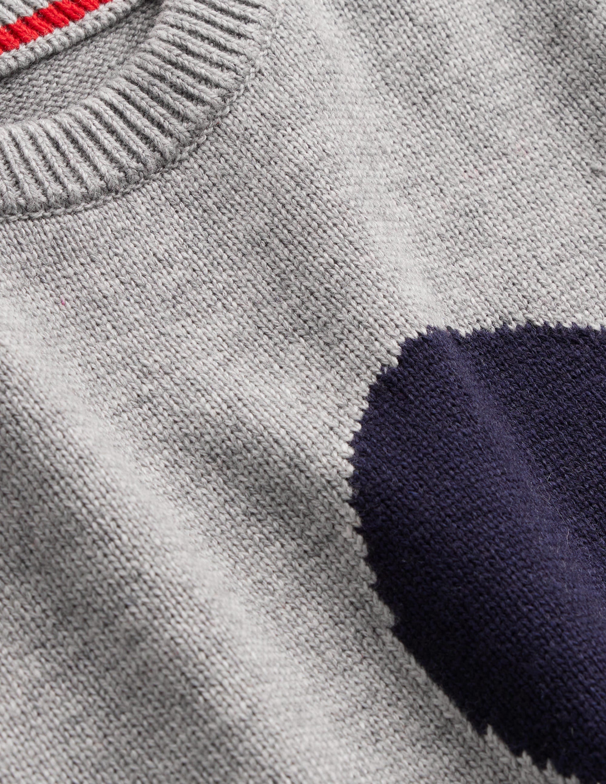 Fiona Sweater Vest-Grey Melange, Navy Spot - Image 8
