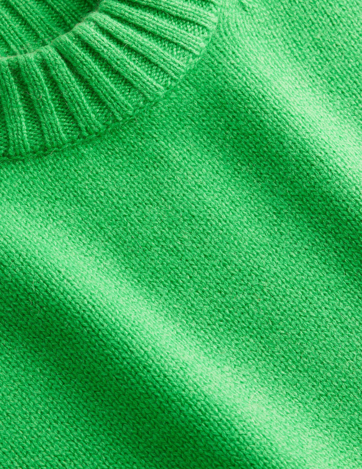 Chunky Cashmere Crew Neck Vest-Pigment Green - Image 7