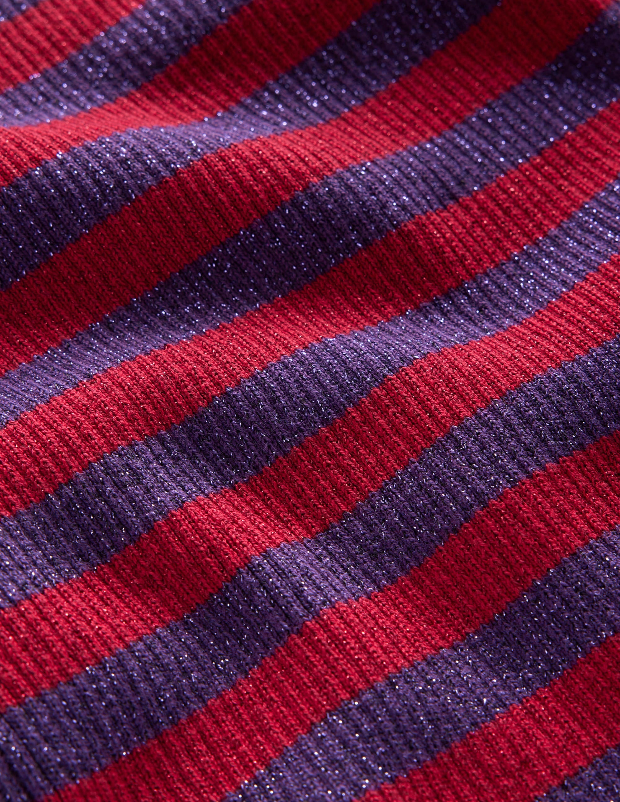 Matilda Sparkle Sweater-Rich Violet and Dark Red - Image 6