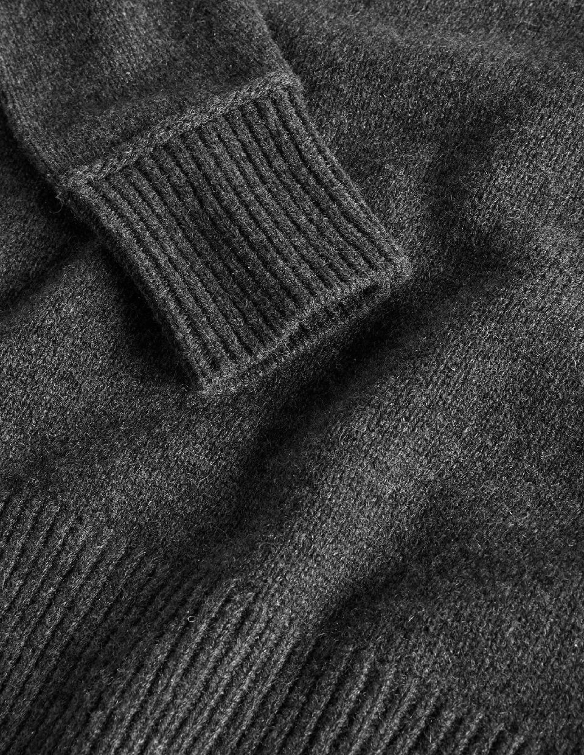 Lofty Cashmere Sweater-Charcoal Melange - Image 7