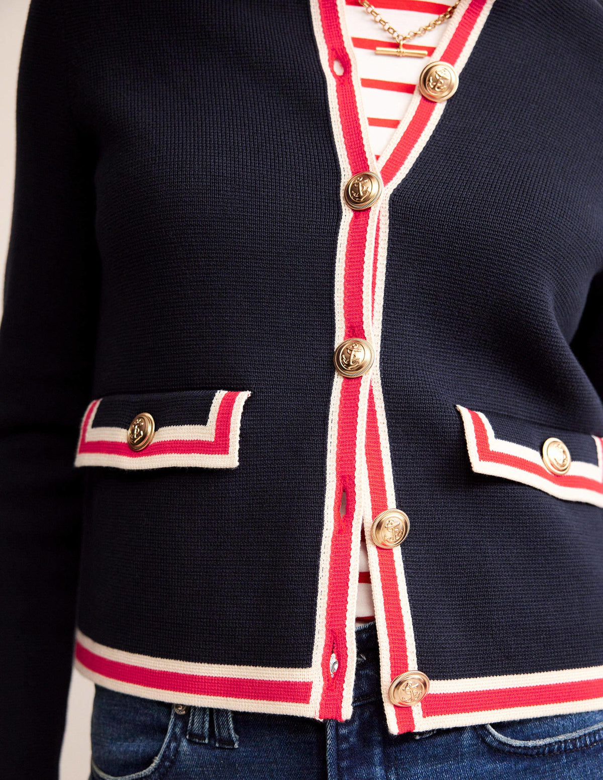 Holly Knitted Jacket-Navy - Image 2