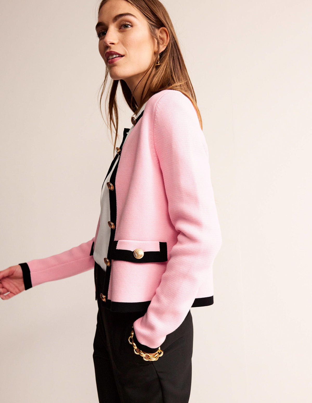 Holly Knitted Jacket-Spring Blossom Pink-5