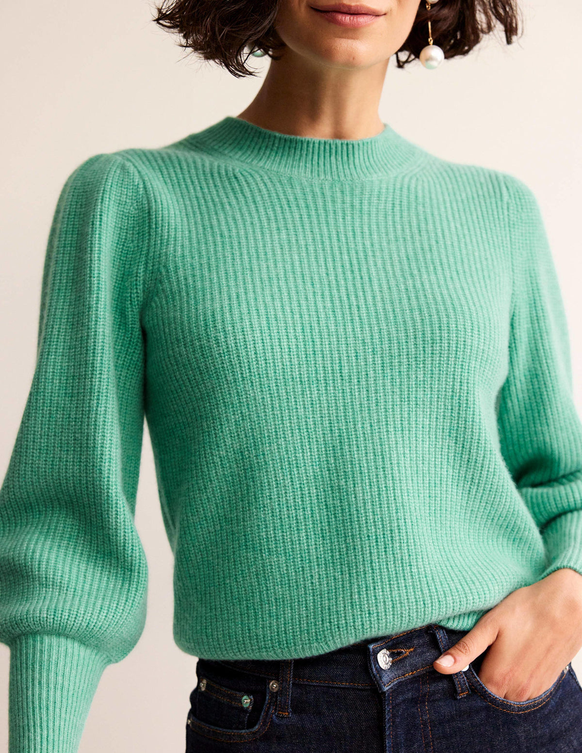 Key Hole Cashmere Sweater-Indian Ocean-2