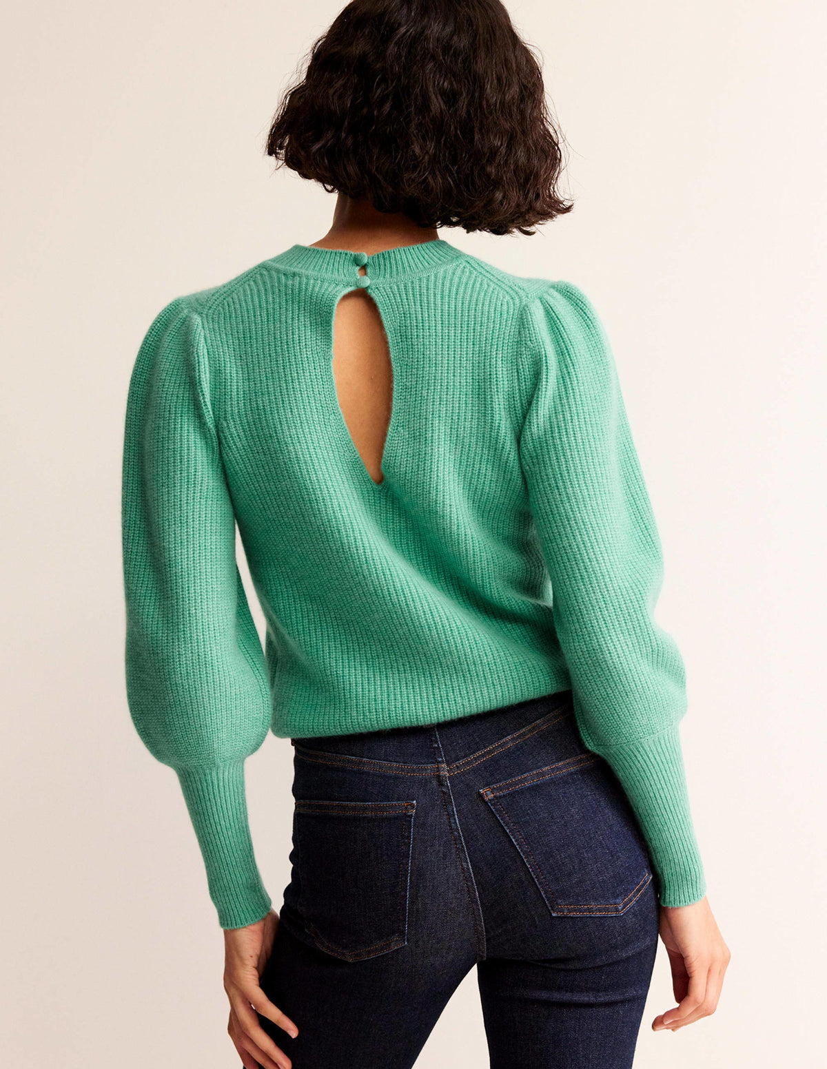 Key Hole Cashmere Sweater-Indian Ocean-3