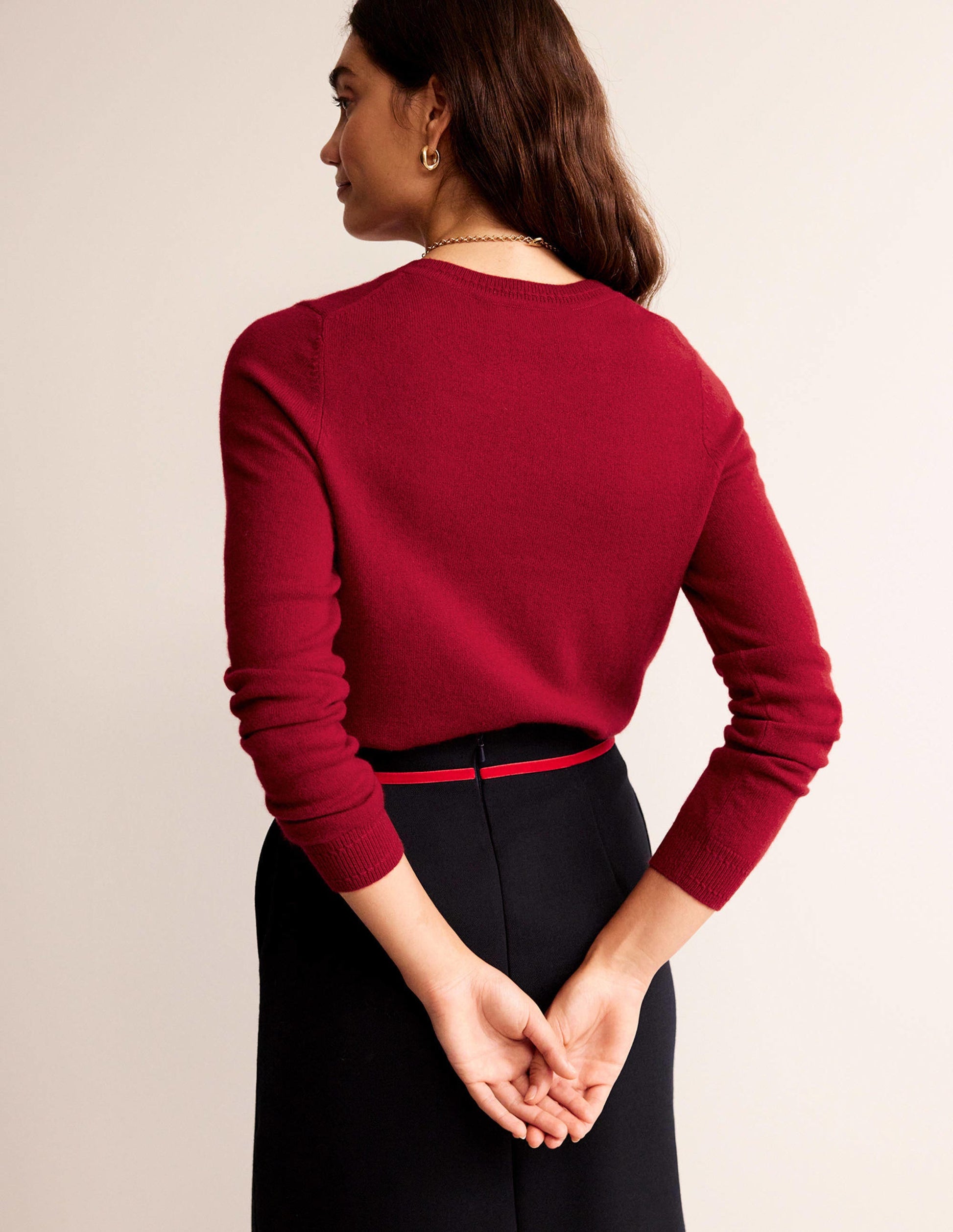 Eva Cashmere Crew Neck Sweater-Salsa-3