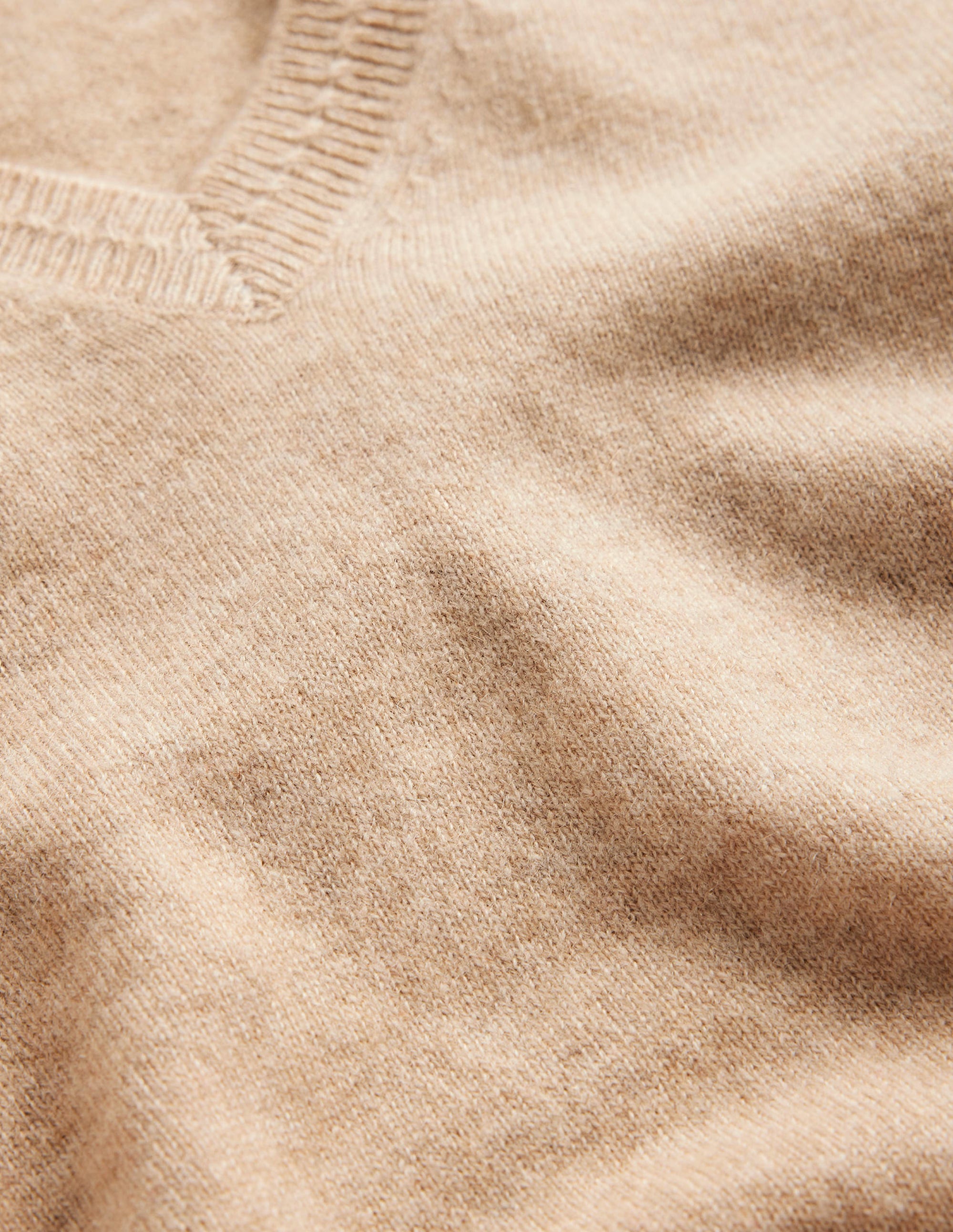 Eva Cashmere V-Neck Sweater-Chinchilla Melange - Image 7