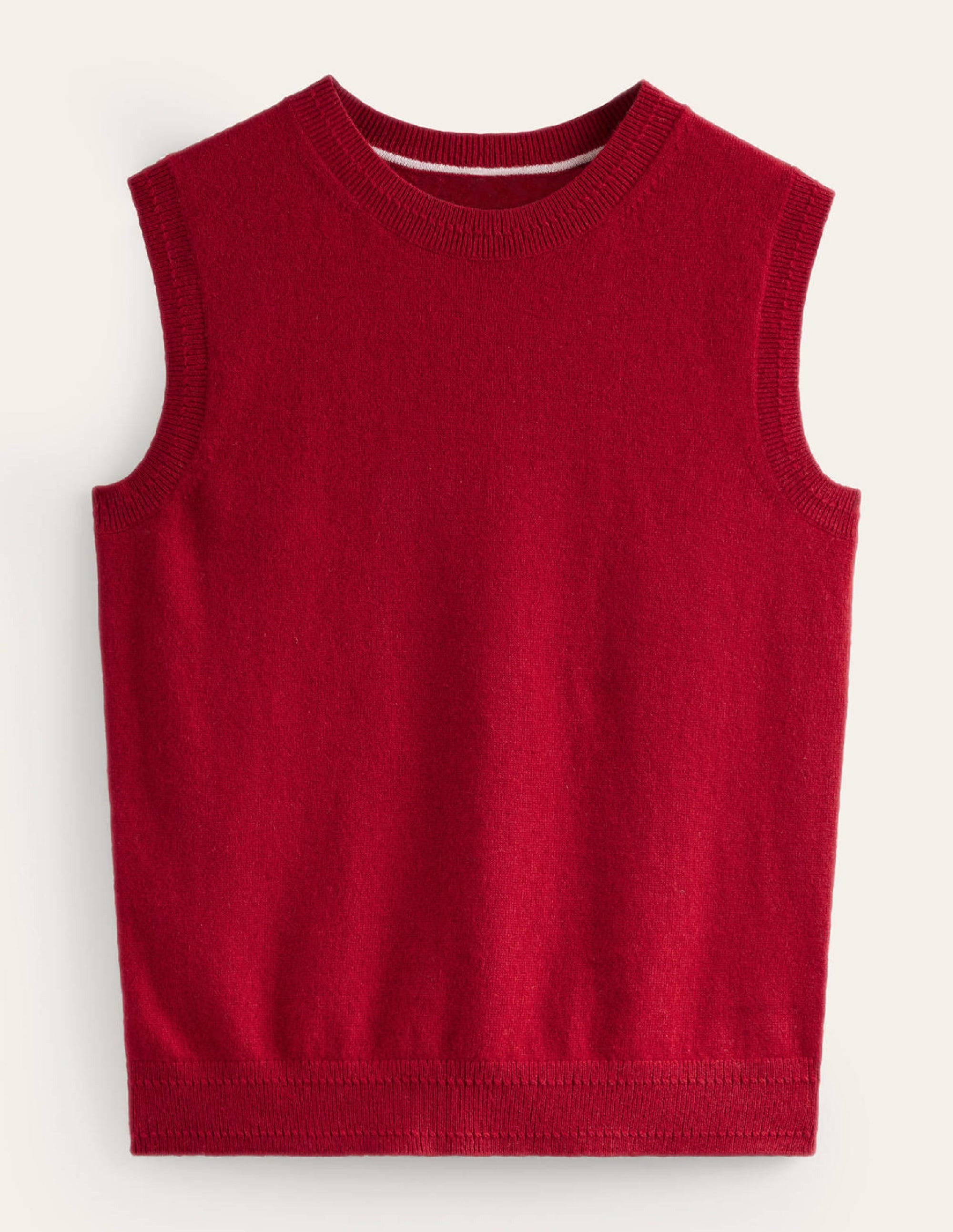 Eva Cashmere Vest-Salsa - Image 5