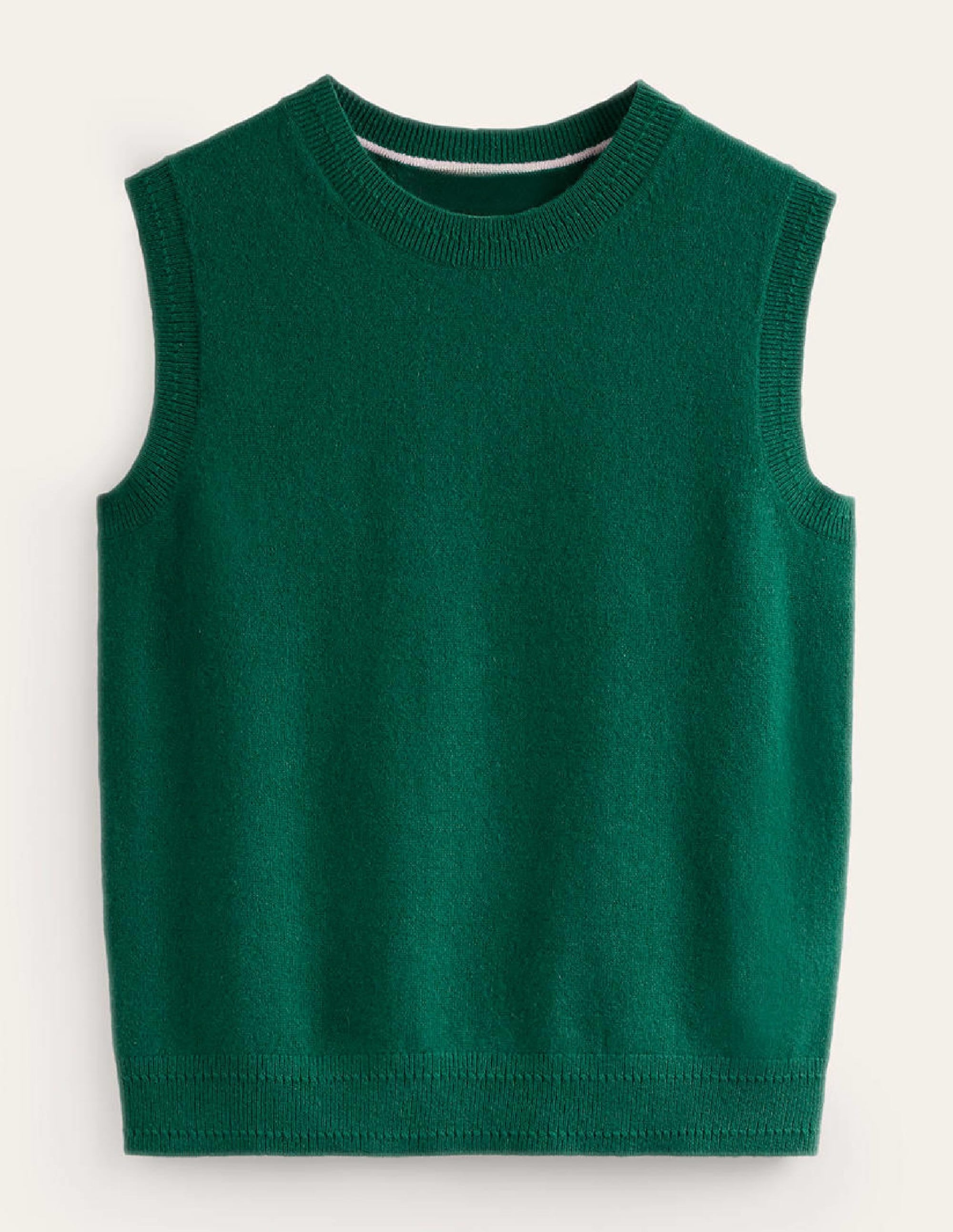 Eva Cashmere Vest-Deep Forest - Image 5