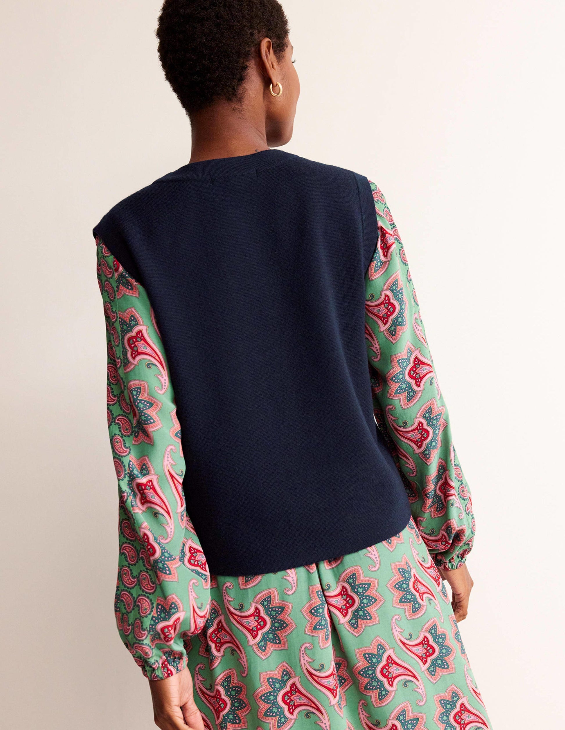 Cardigan Tank-Navy-3