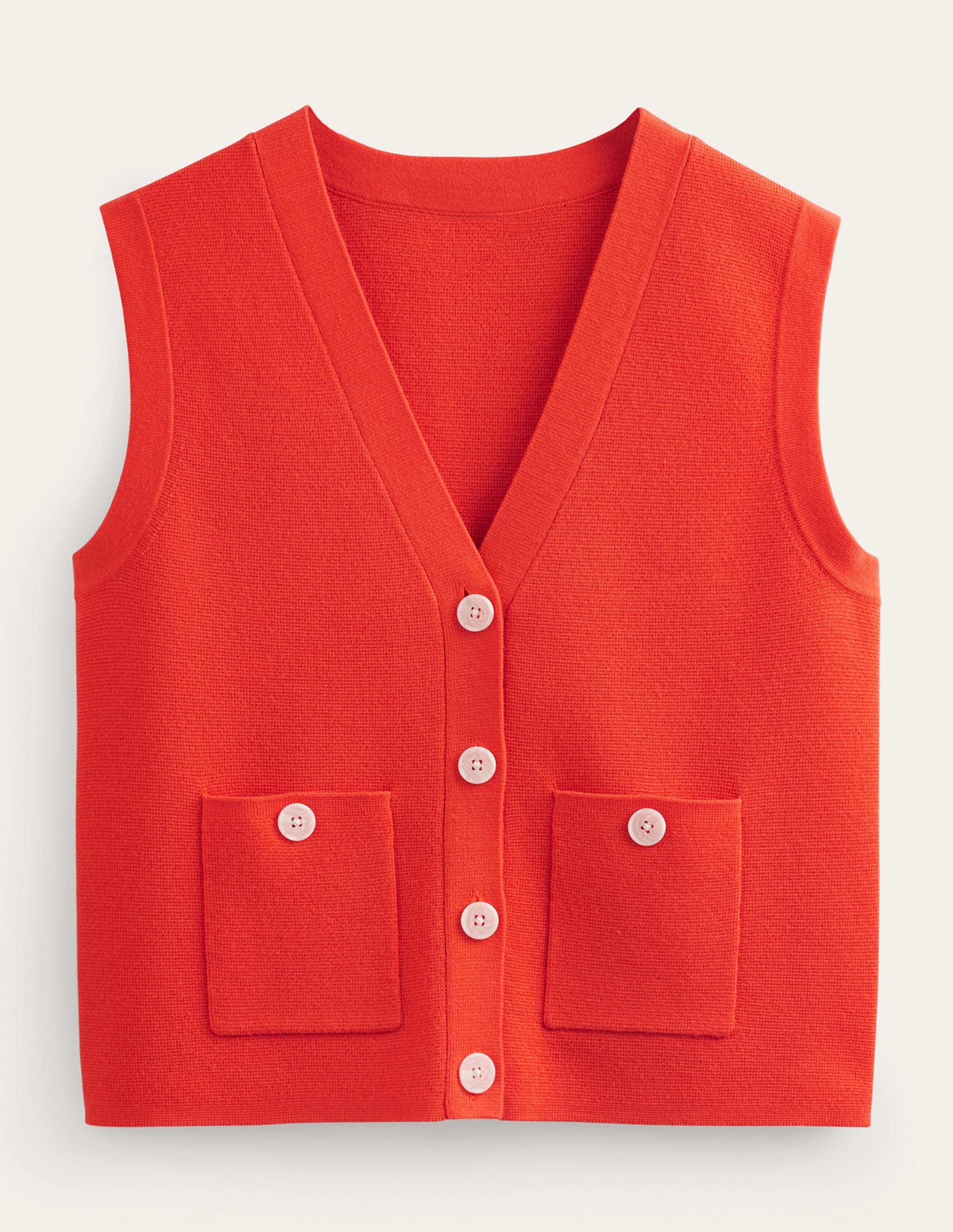 Cardigan Tank-Fiesta Orange - Image 5