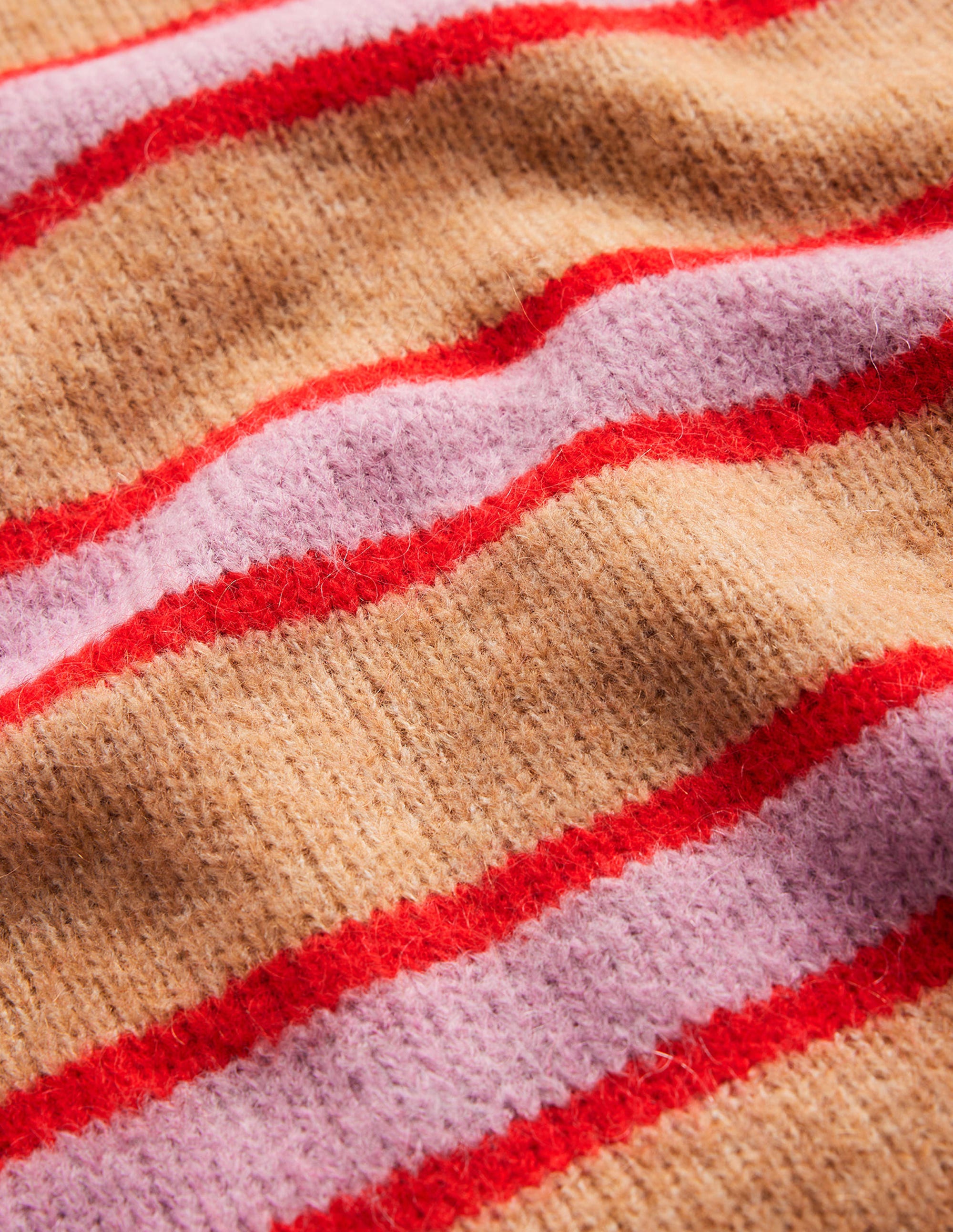 Rosemary Relaxed Sweater-Camel Marl, Strawberry Sherbet - Image 8