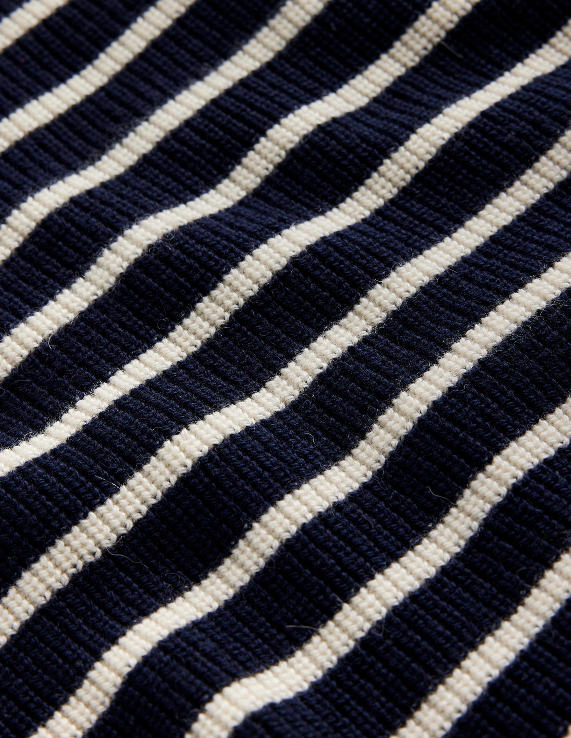 Francesca Stripe Jumper-Navy and Ivory Stripe - Image 7
