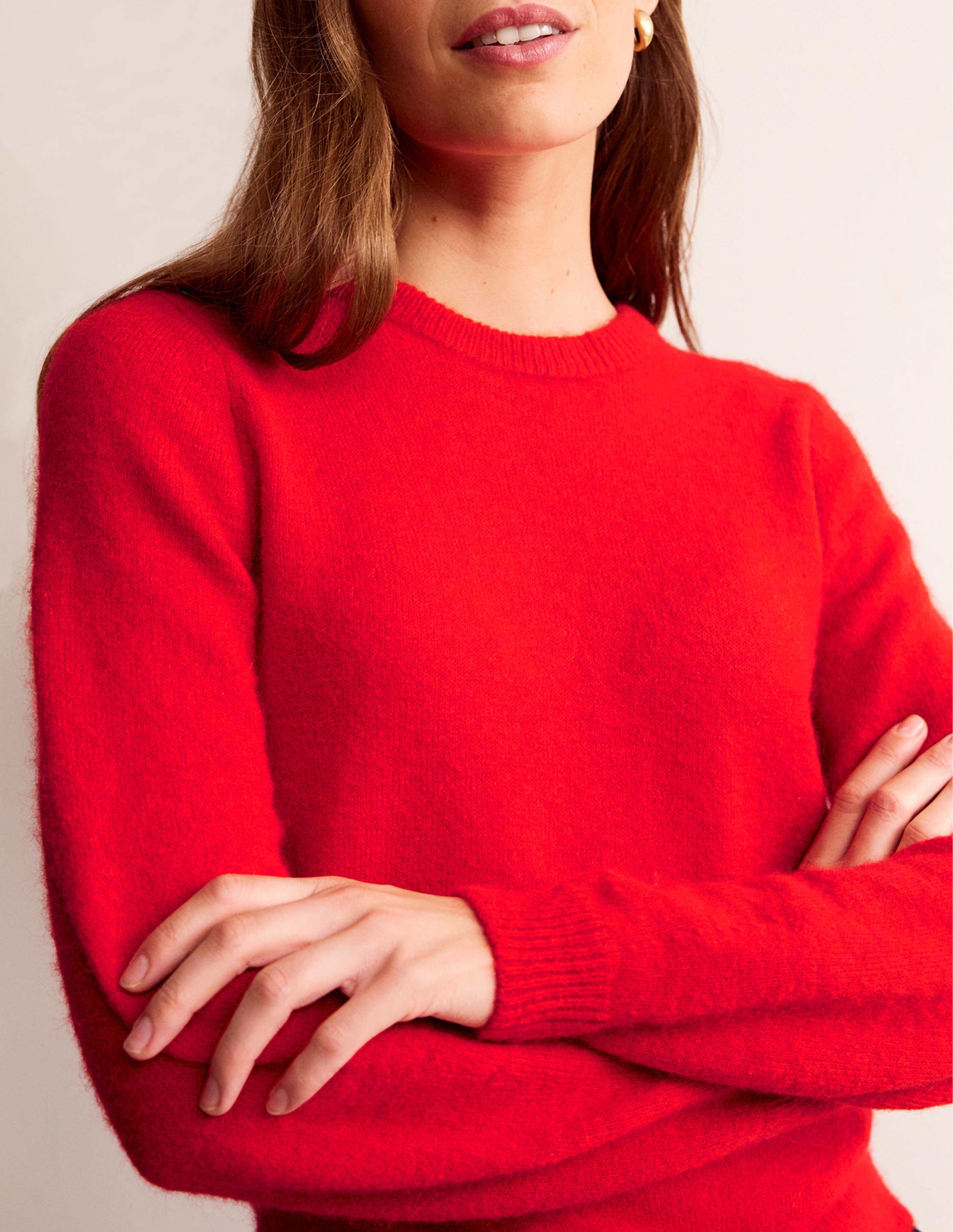 Fluffy Bow Back Sweater-Hot Pepper - Image 4