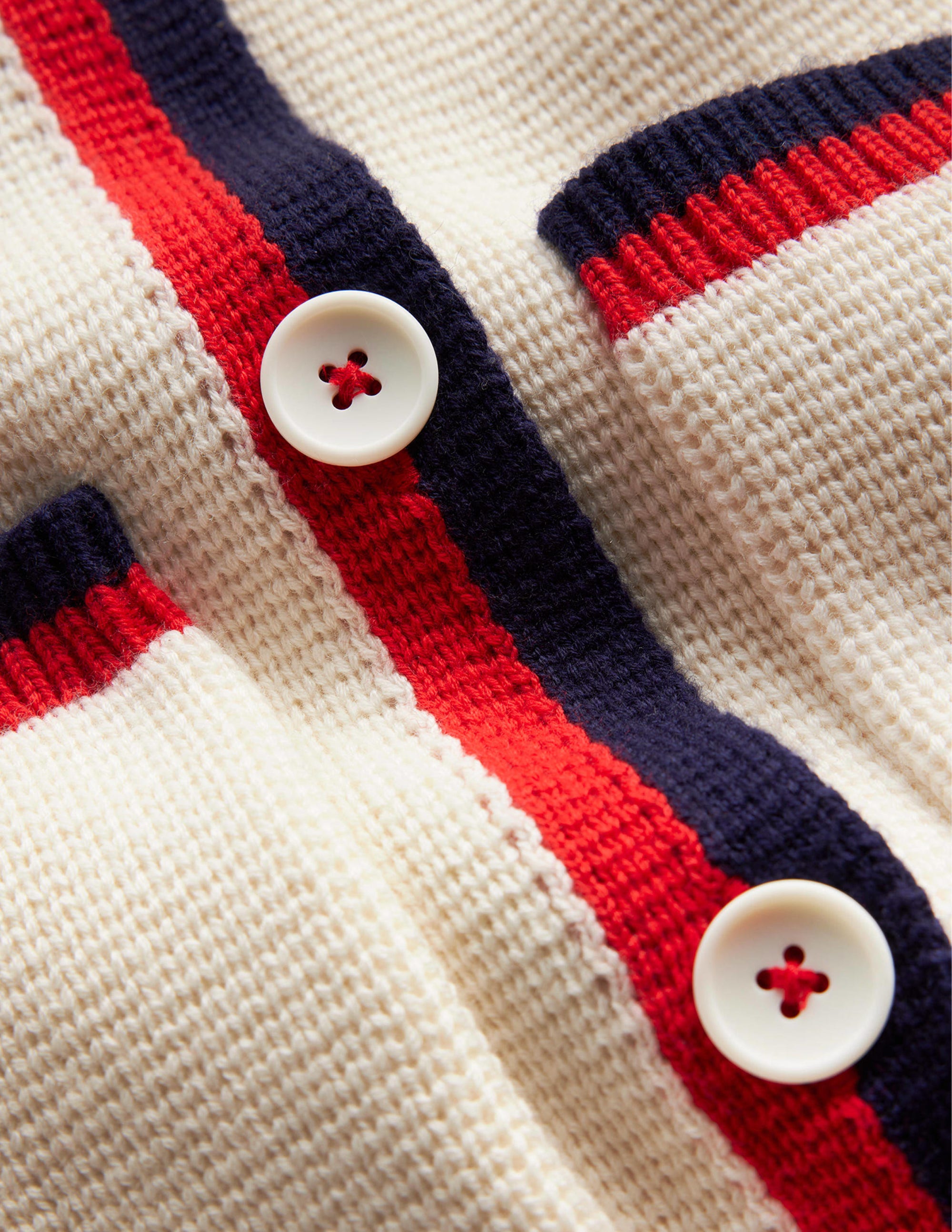 Emily Wool Blend Cardigan-Warm Ivory, Hot Pepper Tipping - Image 6