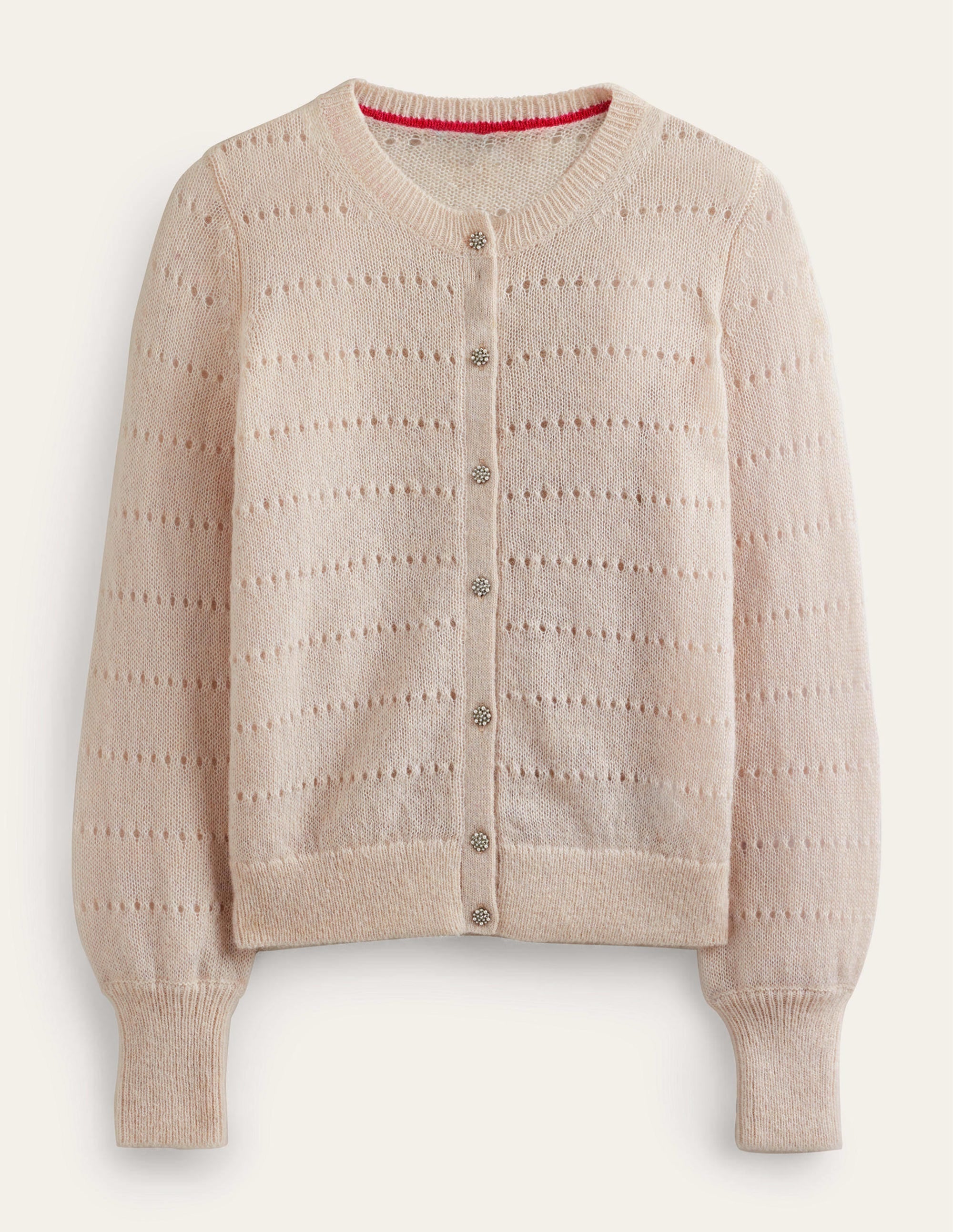 Fluffy Textured Cardigan-Vanilla - Image 6