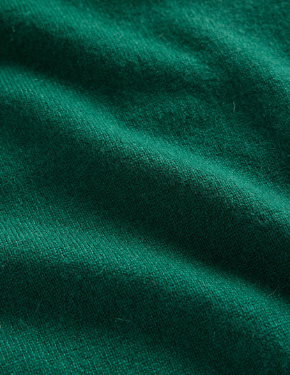 Eva Cashmere Roll-Neck Sweater-Deep Forest-7