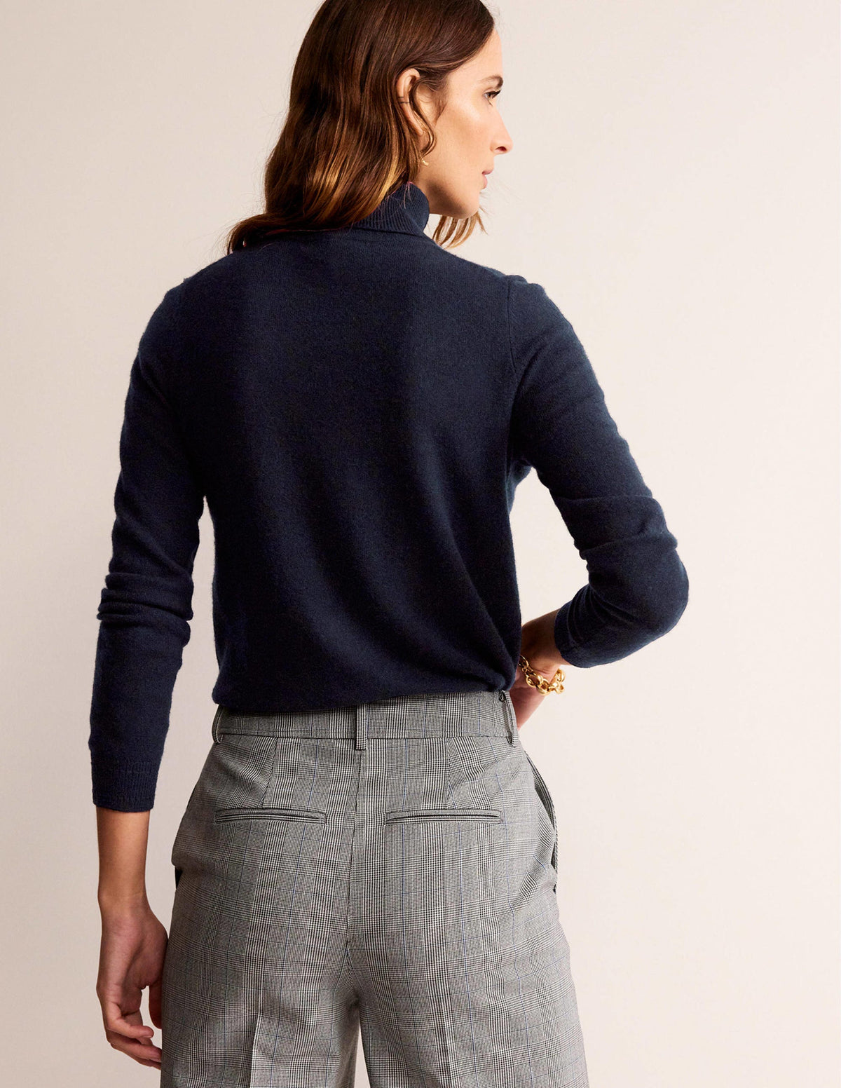 Eva Cashmere Sweater-Navy-3