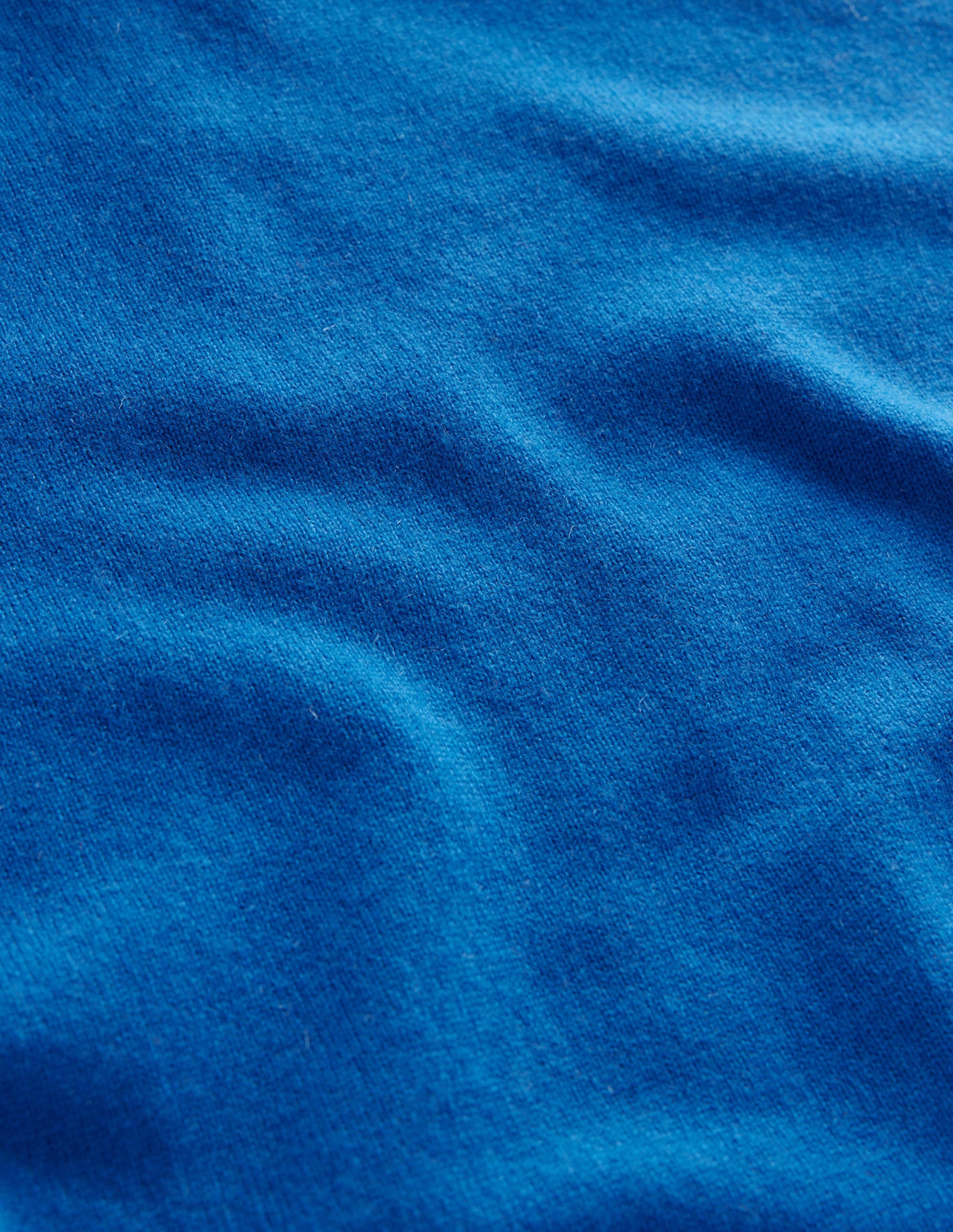 Eva Cashmere Roll-Neck Sweater-Cyan - Image 6