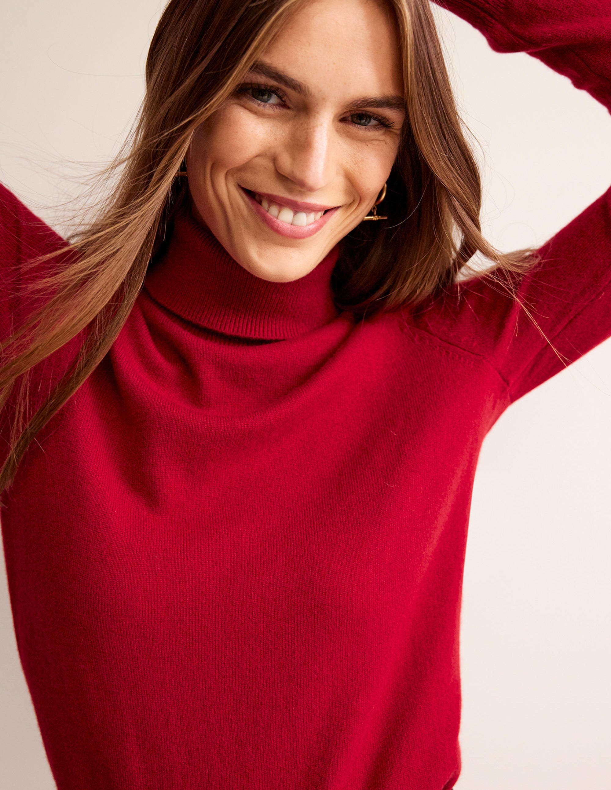 Eva Cashmere Roll-Neck Sweater-Salsa - Image 1