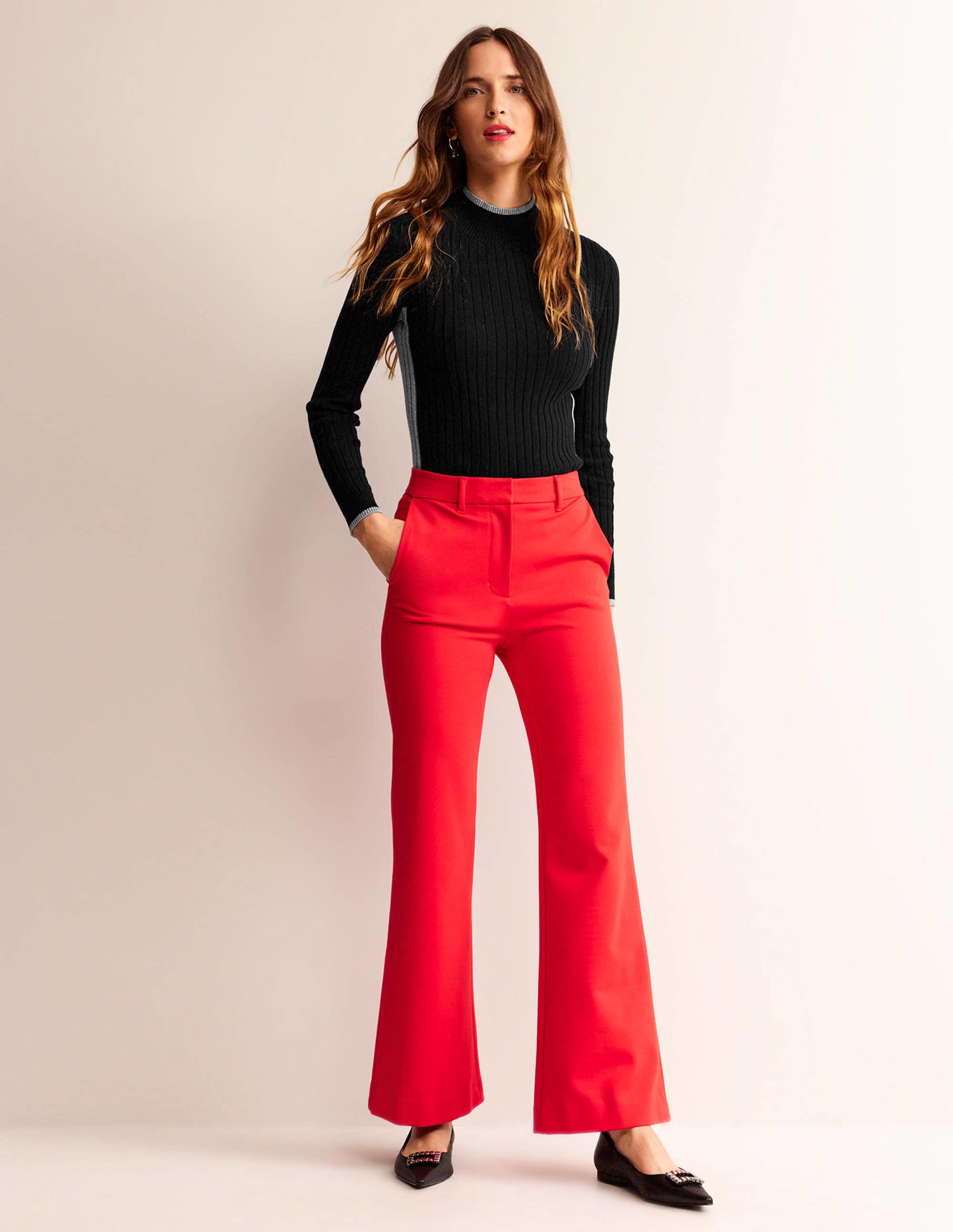 Isodora Ribbed Sweater-Black - Image 4