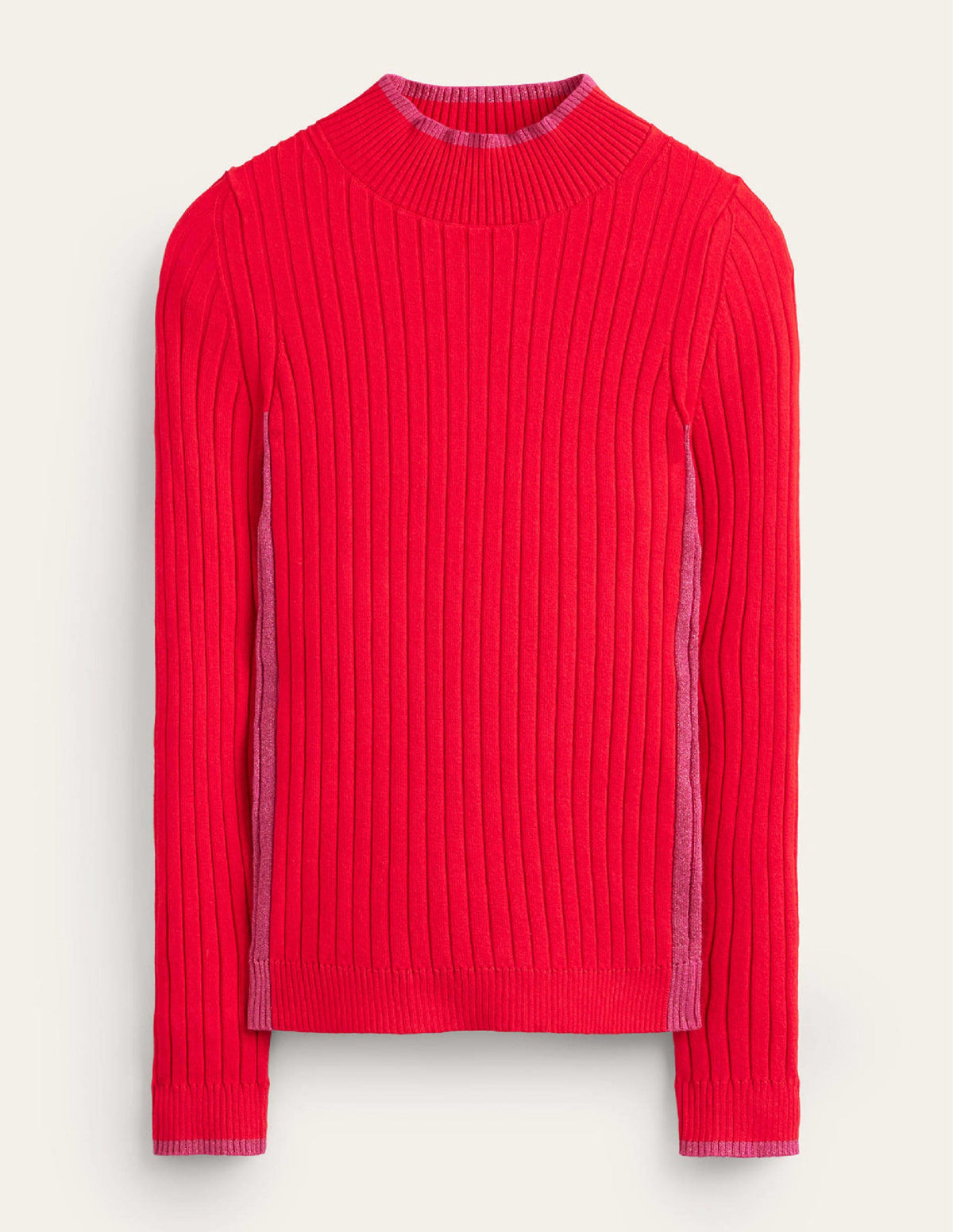 Isodora Ribbed Sweater-Brilliant Red - Image 6