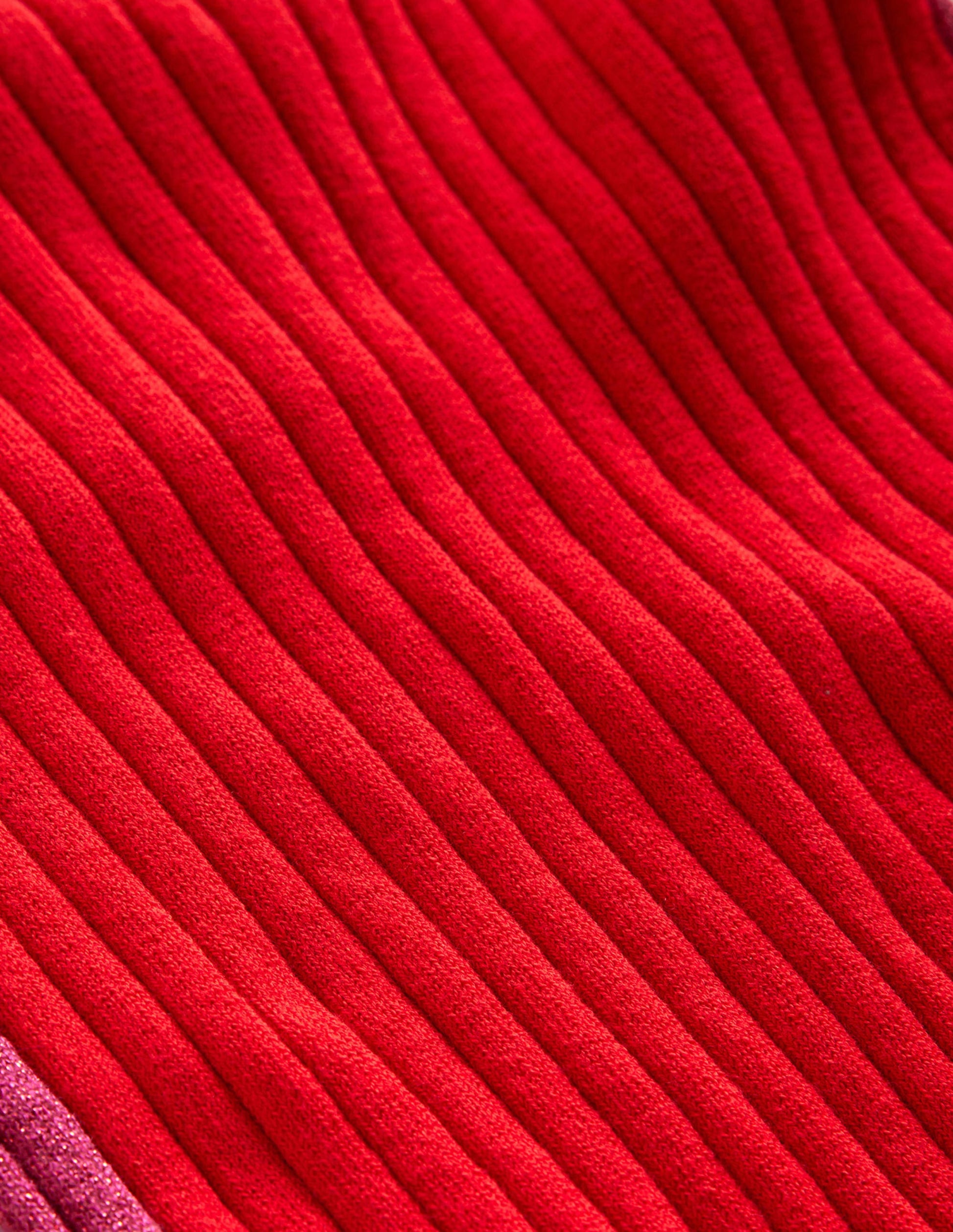 Isodora Ribbed Sweater-Brilliant Red-7