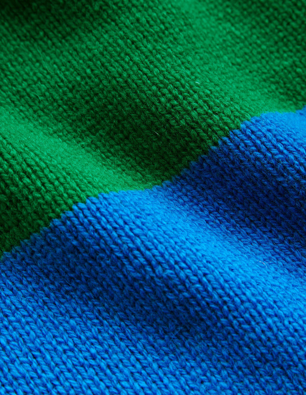 Olivia Merino Sweater-Bight Cobalt / Veridian Green - Image 6
