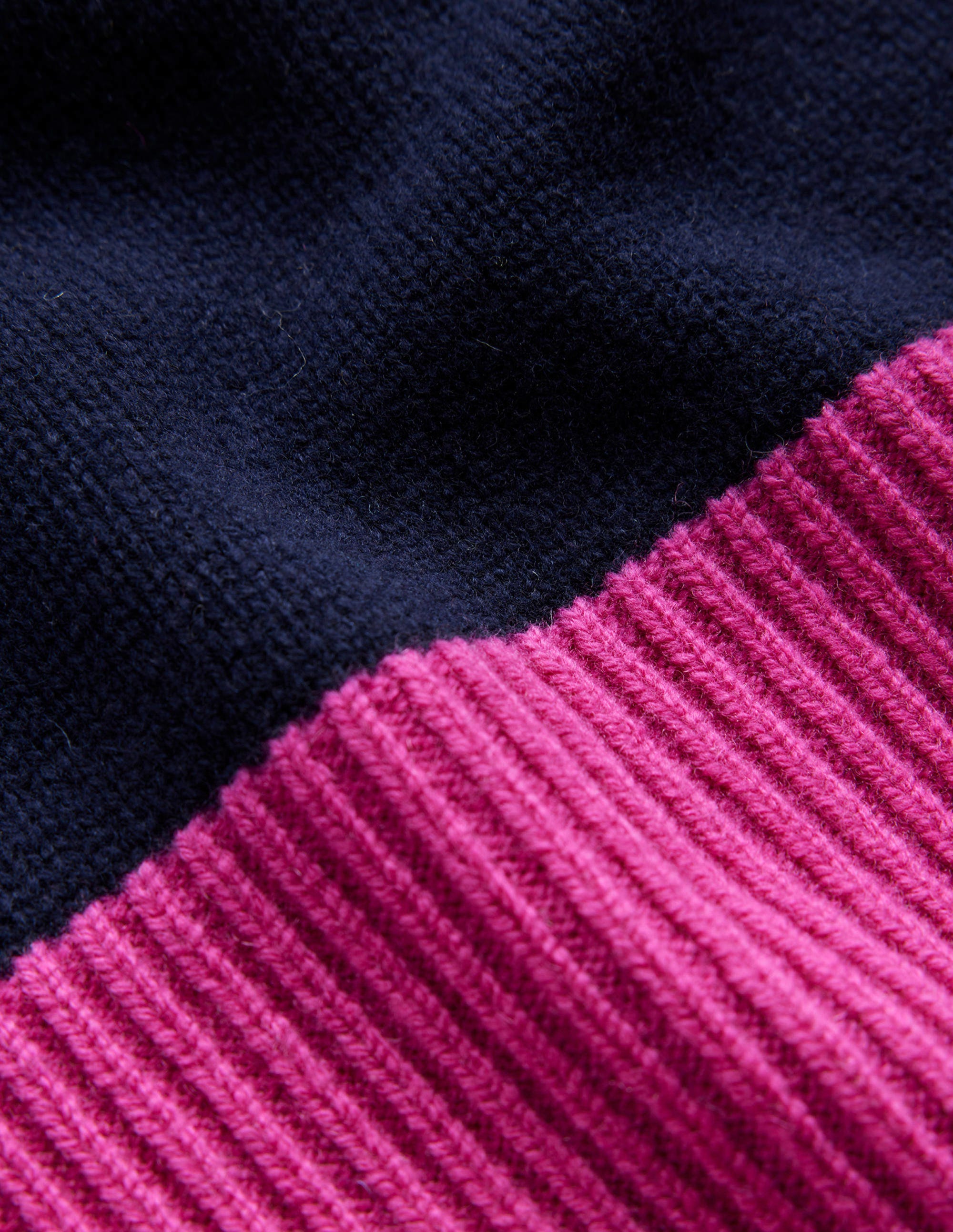 Olivia Merino Sweater-French Navy Colourblock - Image 7