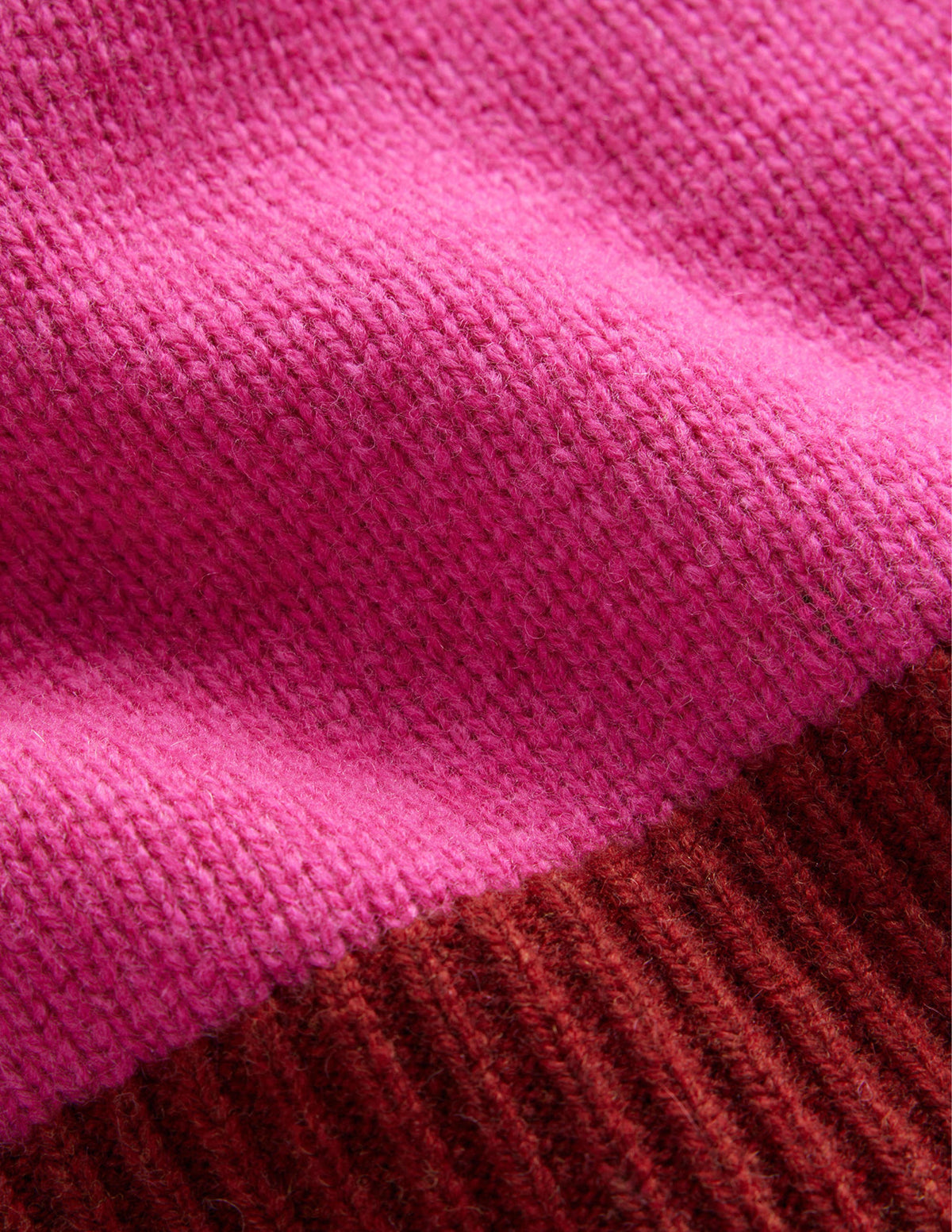 Olivia Merino Sweater-Amaranth, Fireglow Colourblock - Image 6