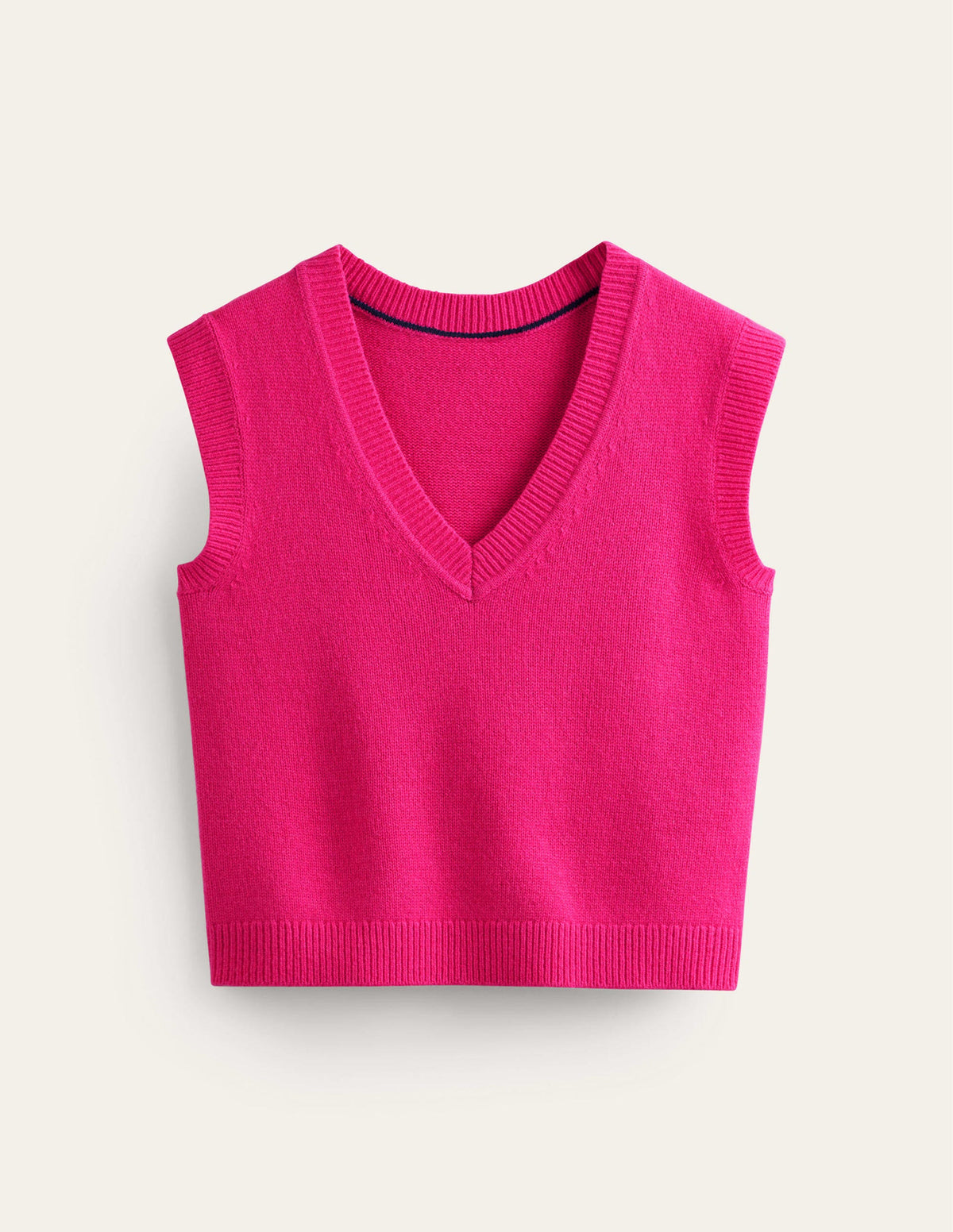 Olivia Merino Vest-Vibrant Pink - Image 5
