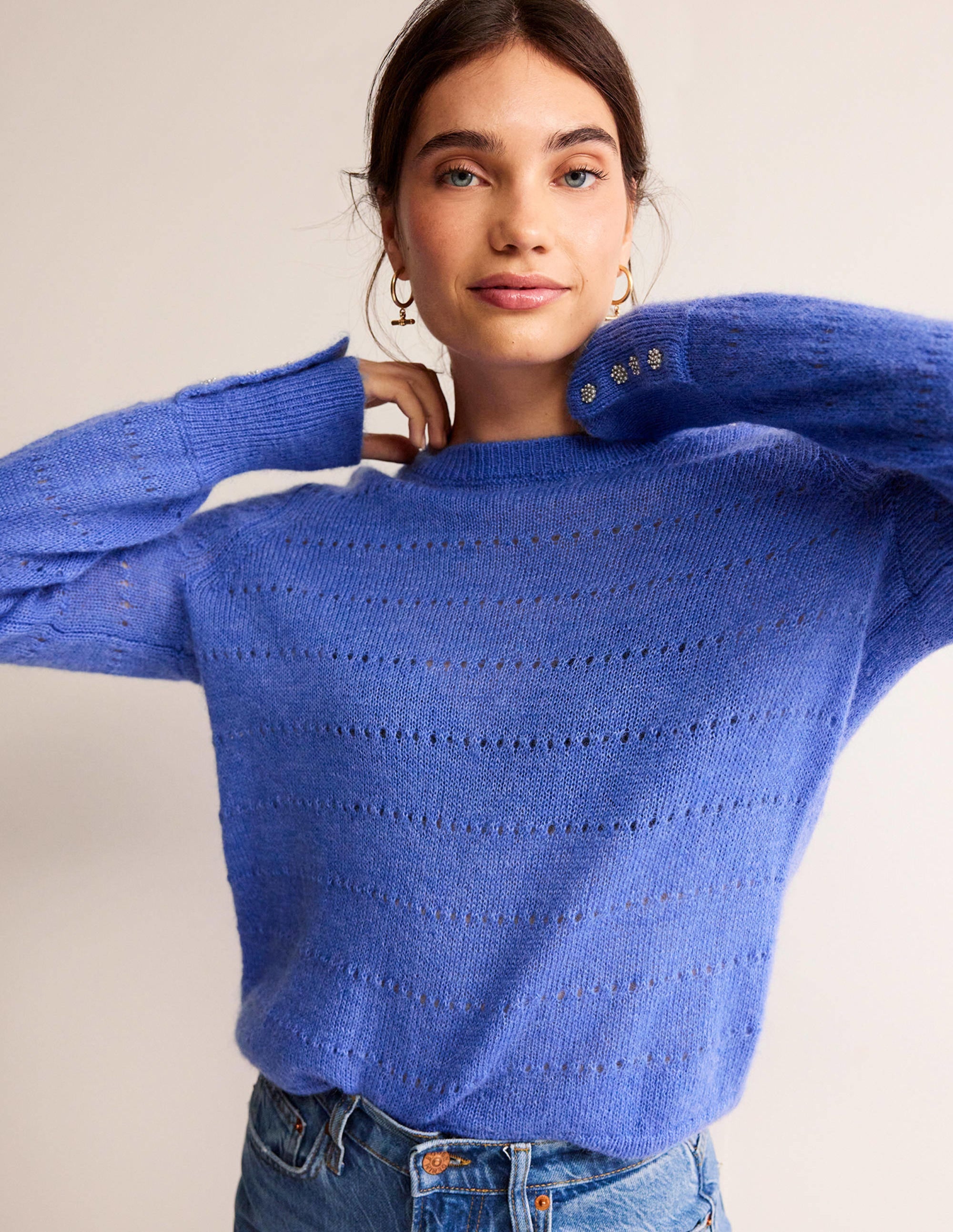 Fluffy Textured Sweater-Meadow Spring - Image 1