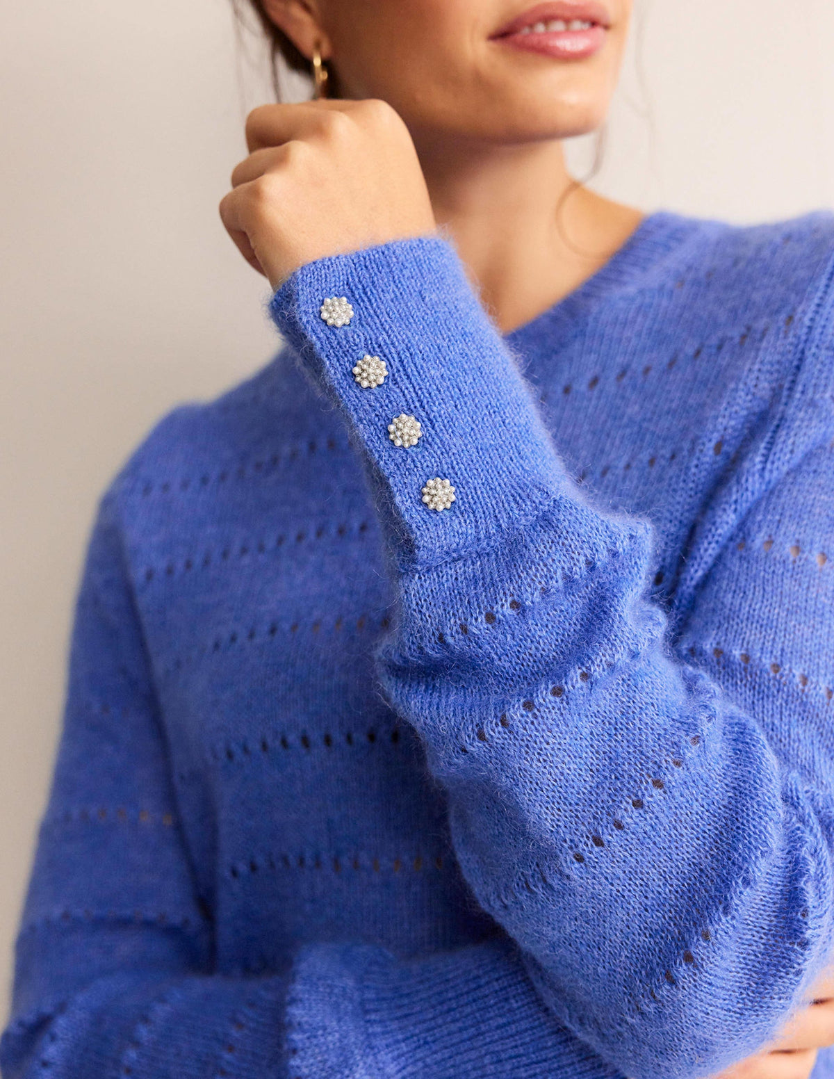 Fluffy Textured Sweater-Meadow Spring - Image 2