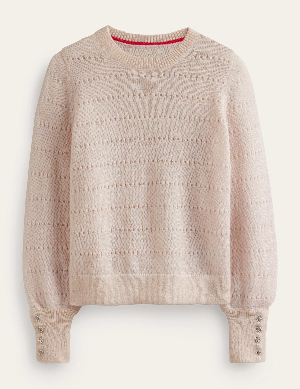 Fluffy Textured Sweater-Vanilla - Image 5