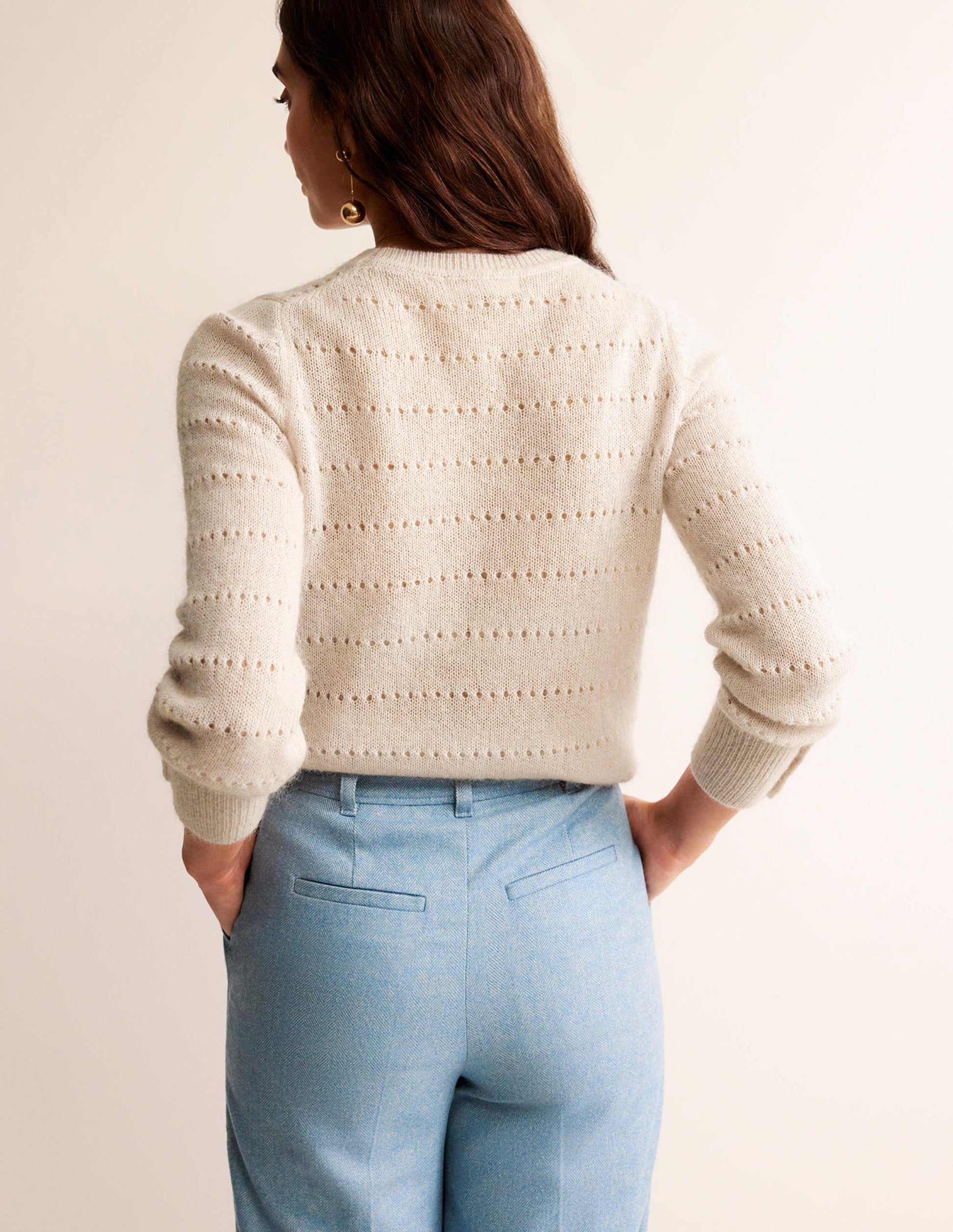 Fluffy Textured Sweater-Vanilla-3