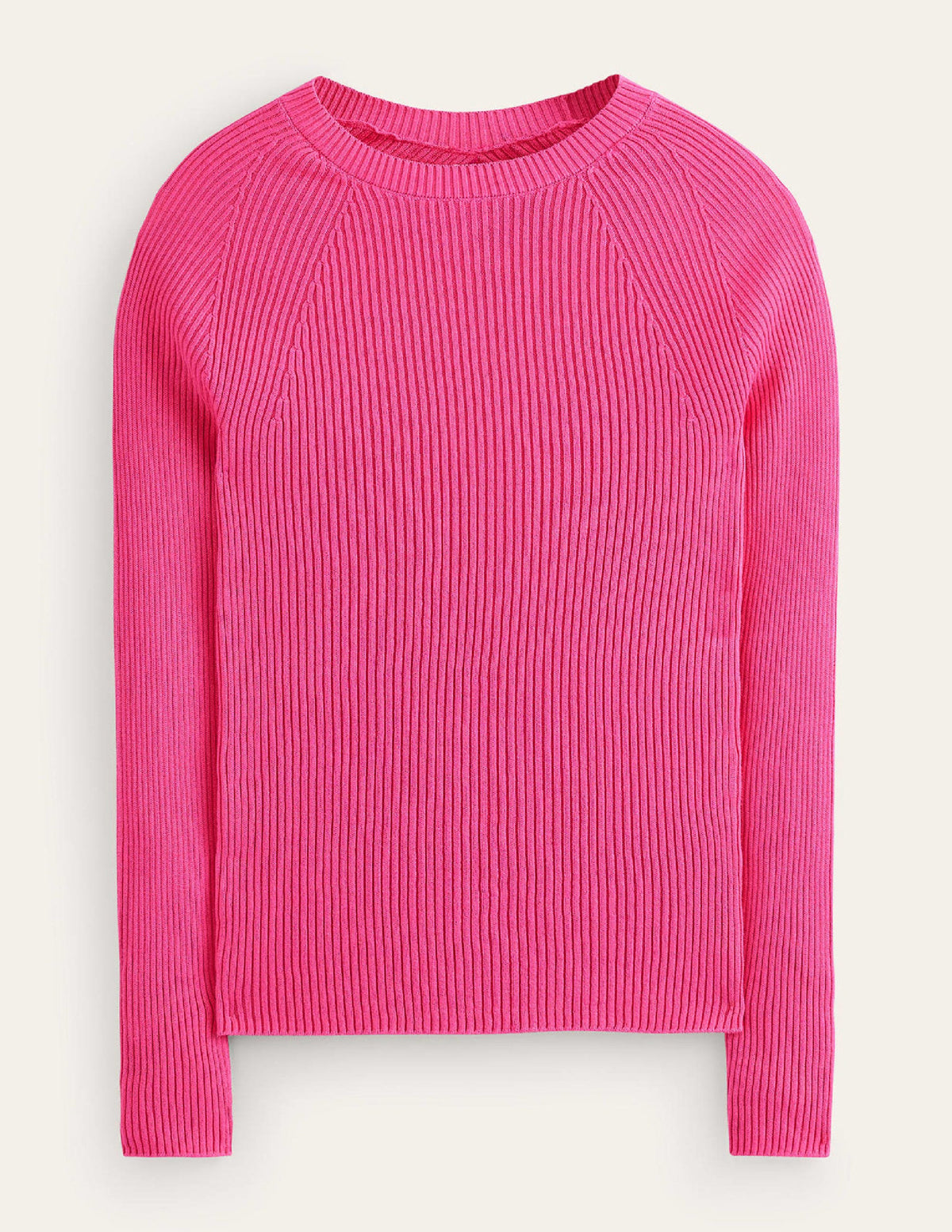 Ribbed Cotton Jumper-Pink - Image 5