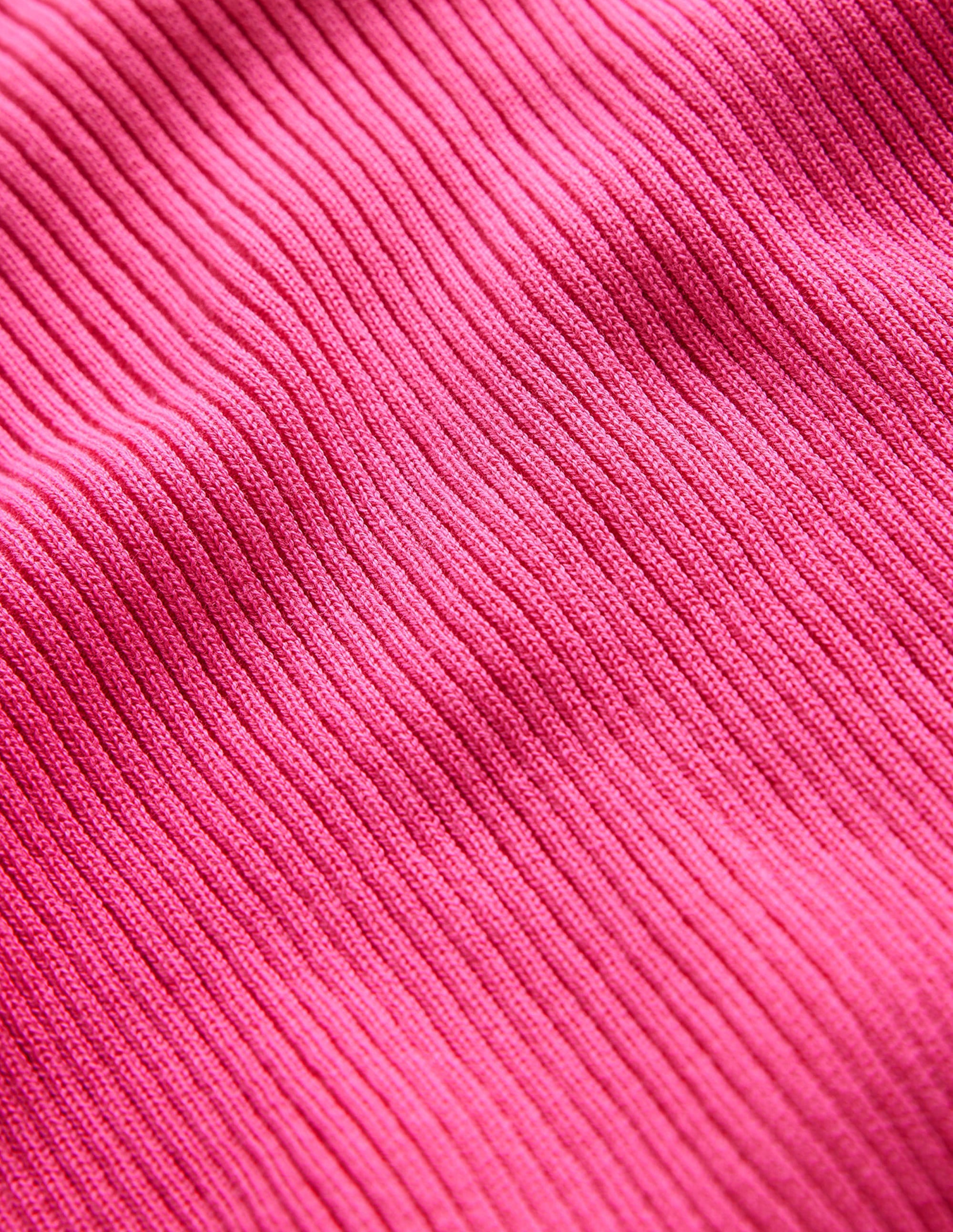 Ribbed Cotton Jumper-Pink - Image 6