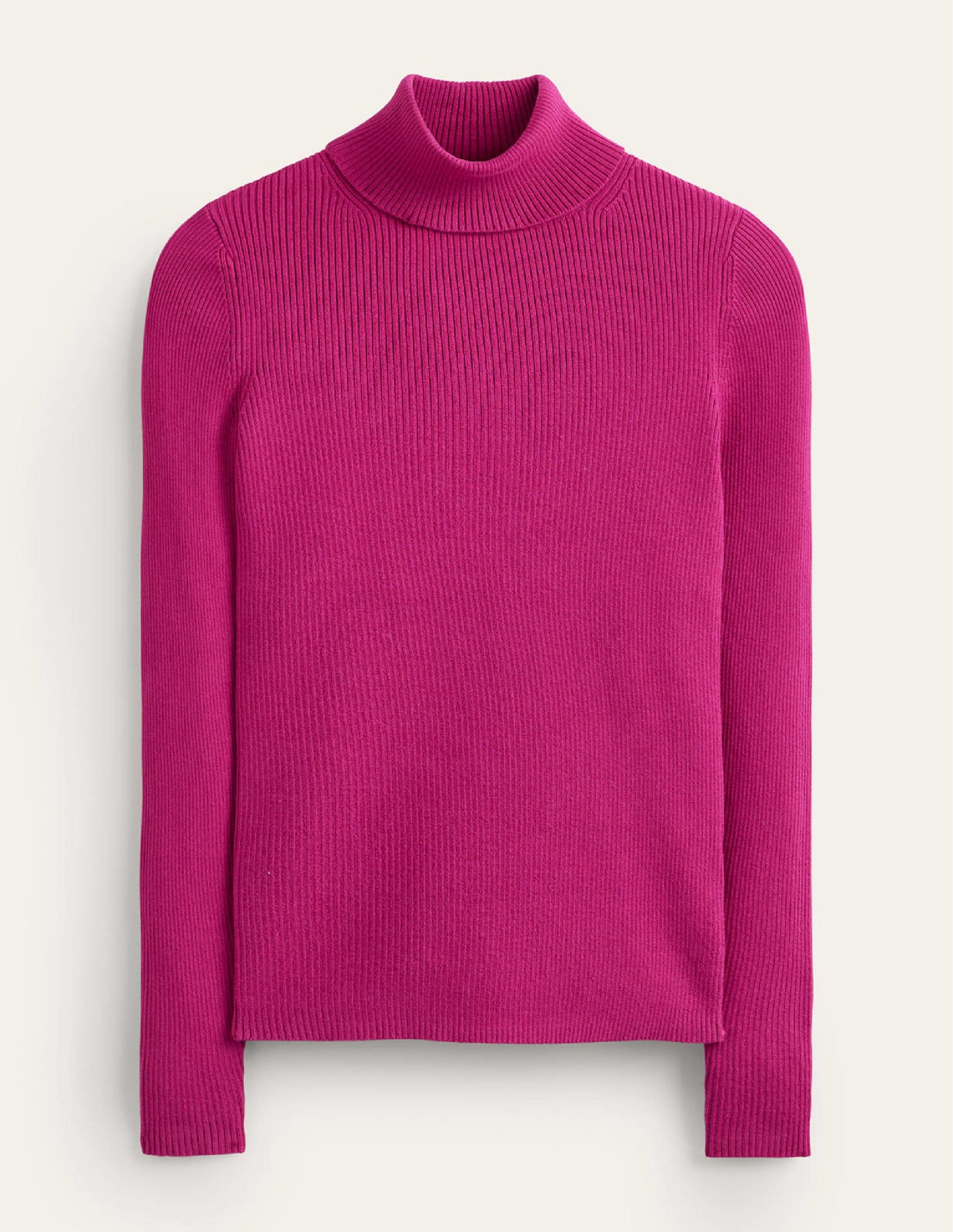 Catriona Roll Neck Sweater-Festival Fuchsia-5