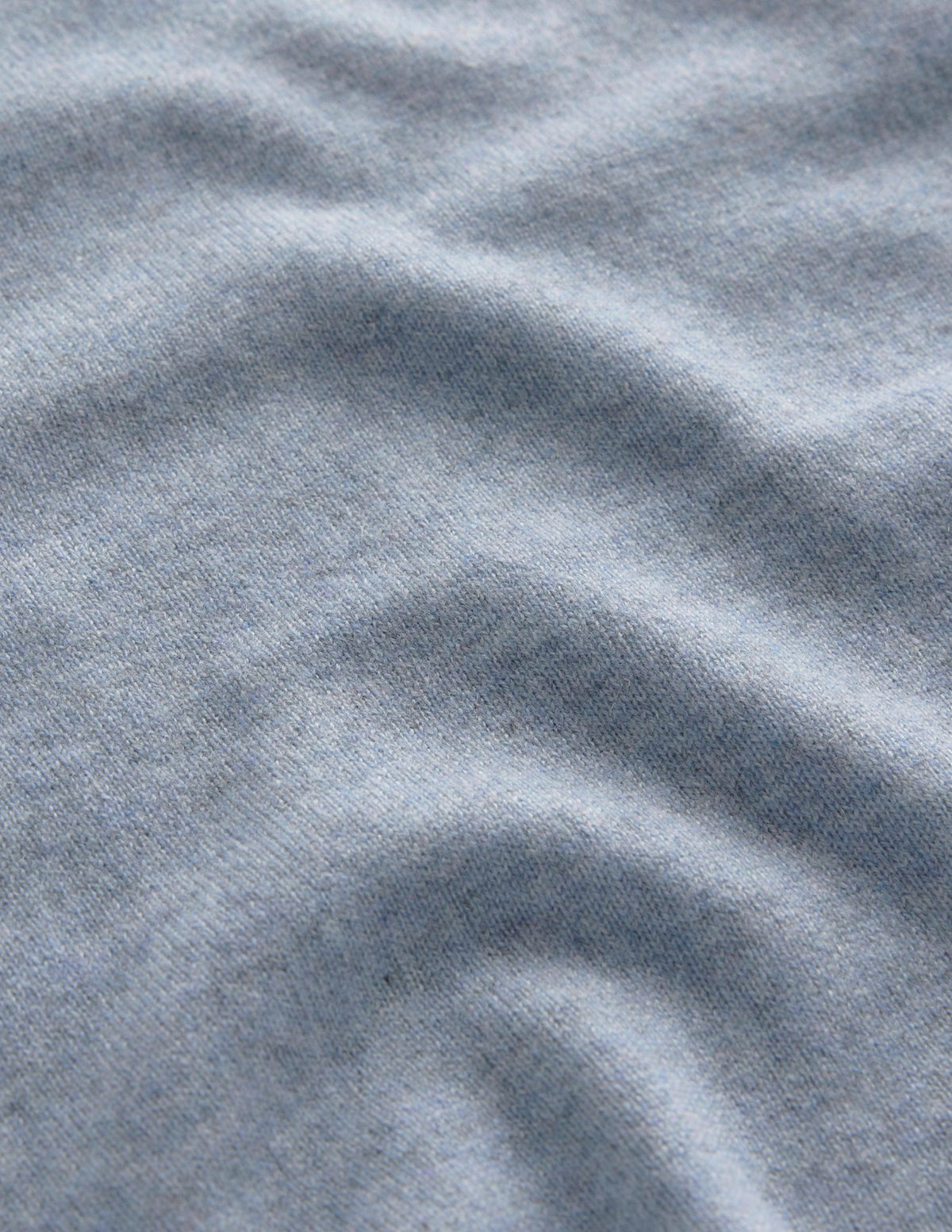 Scallop-Trim Cashmere Sweater-Dusk Blue-6