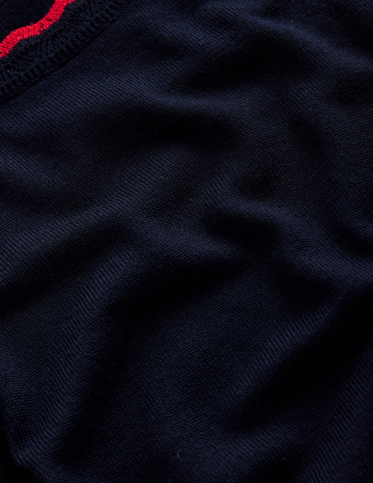 Merino Scalloped T-shirt-Navy - Image 6