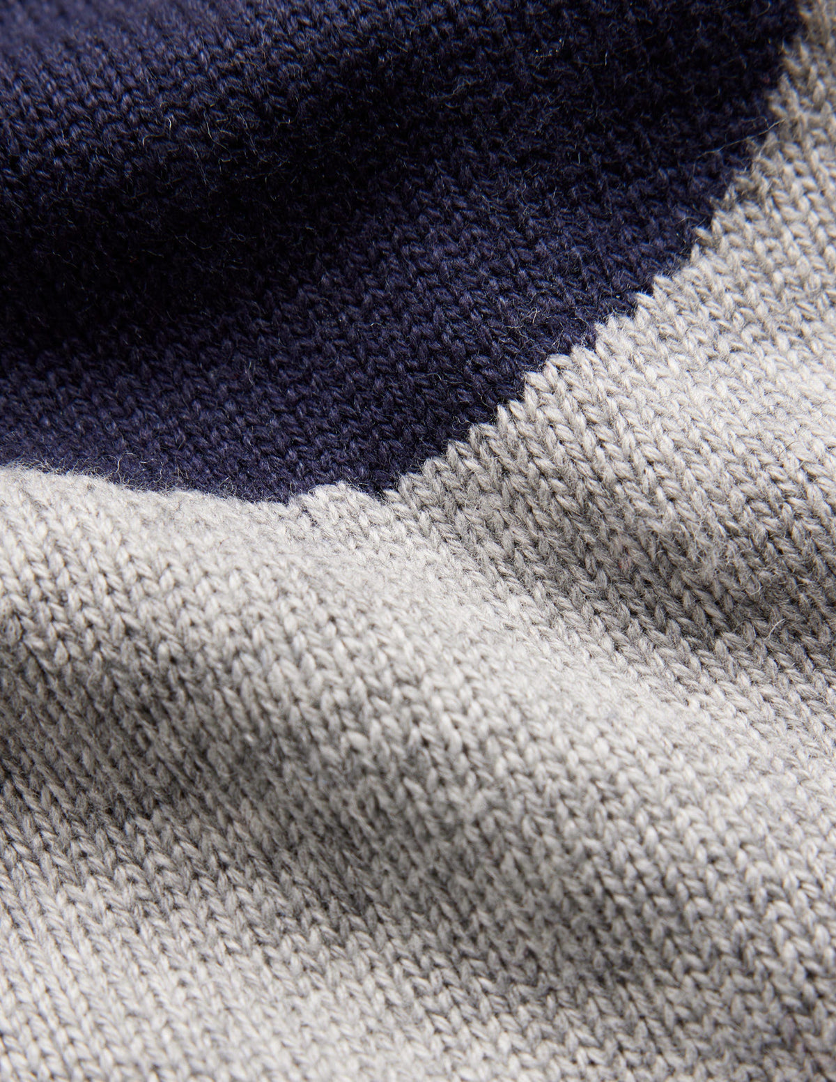 Intarsia Spot Sweater-Grey Melange, Navy Spot - Image 6