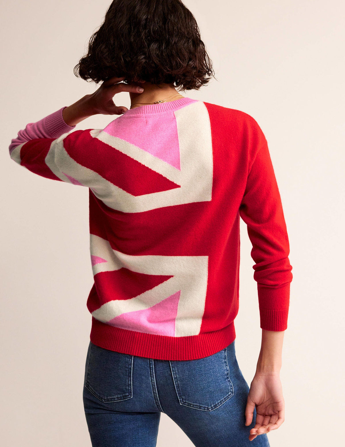 Lydia Cashmere Jumper-Cherry Blossom Melange-3