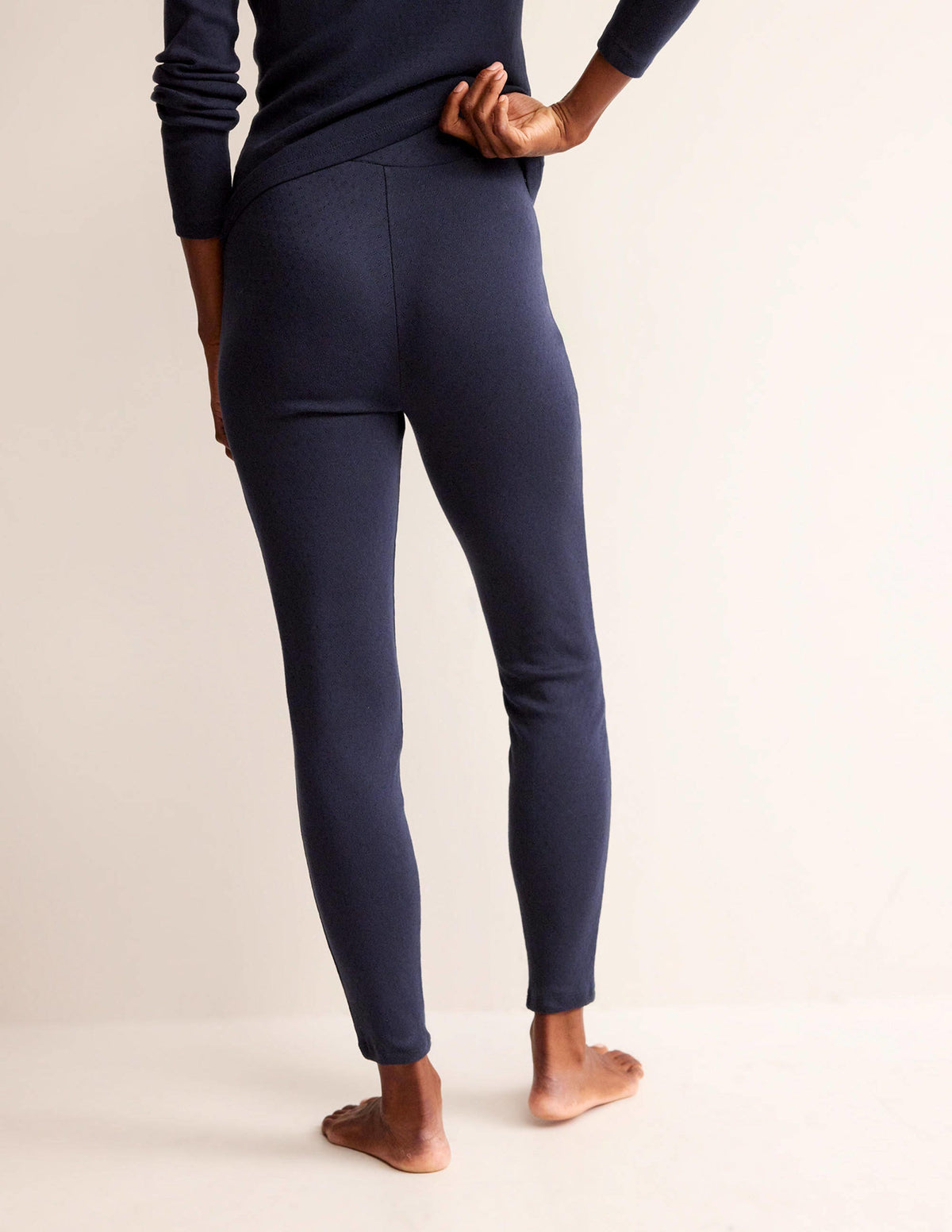 Jersey Pajama Leggings-Navy - Image 3