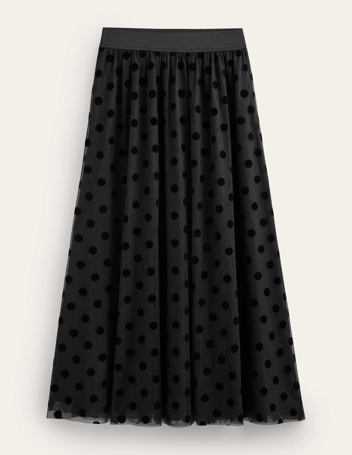 Tulle Full Midi Skirt-Black Spot - Image 8
